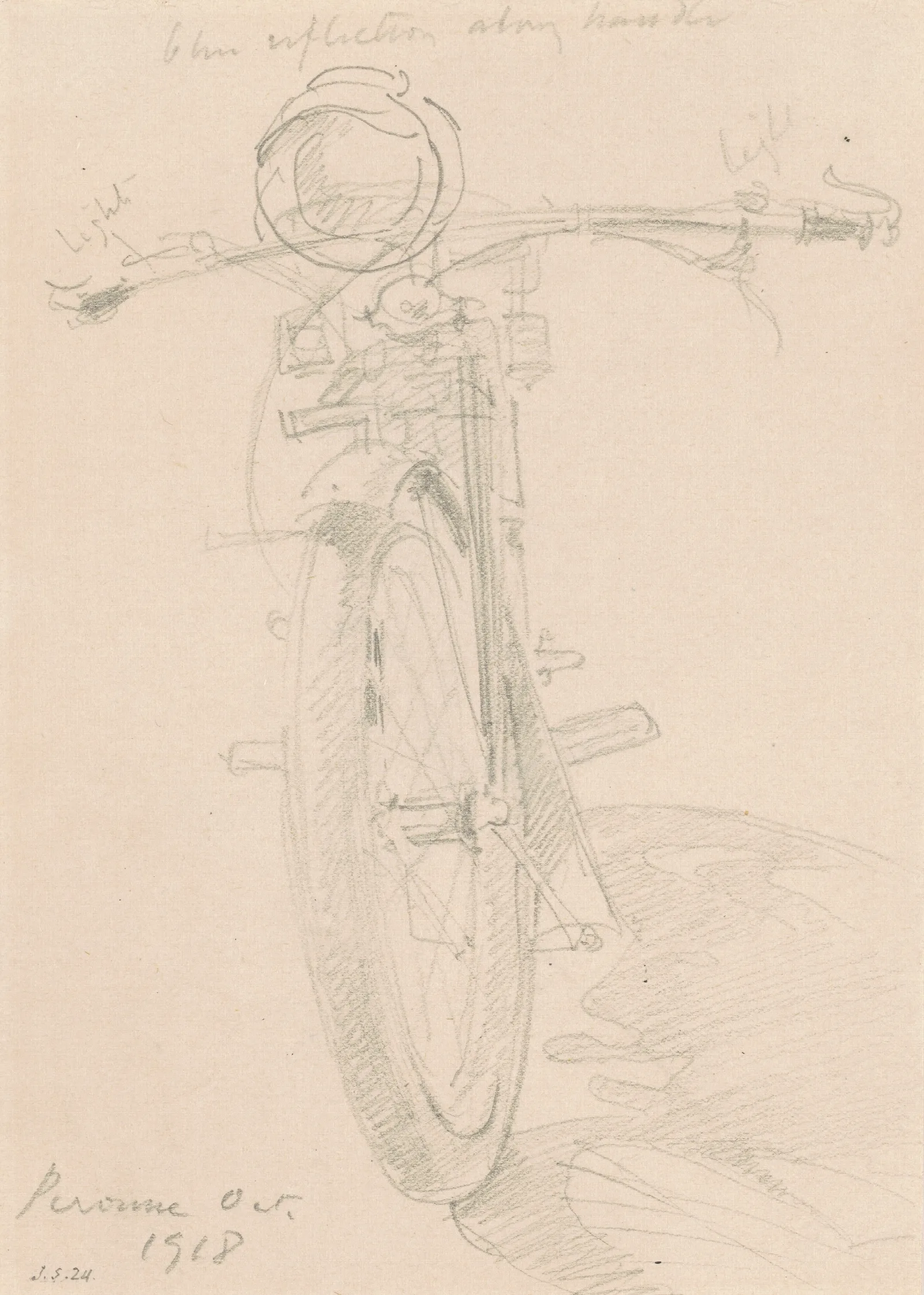 Motorcycle Recto Wall Art by John Singer Sargent - Canvas Print