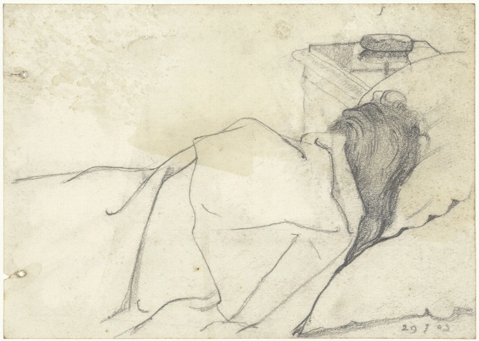Vrouw Van Richard Roland Holst In Bed Met Afgewend Gezicht Wall Art by Richard Nicolaüs Roland Holst - Canvas Print