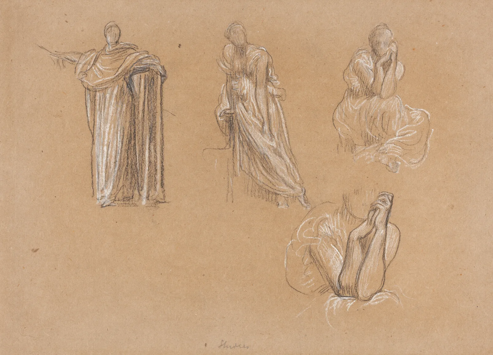 Figure Studies 7 Wall Art by Frederic Leighton - Canvas Print
