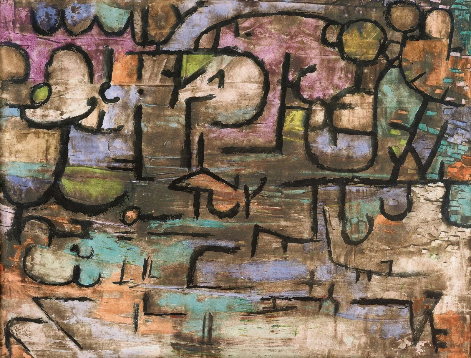 After The Flood Wall Art by Paul Klee - Canvas Print