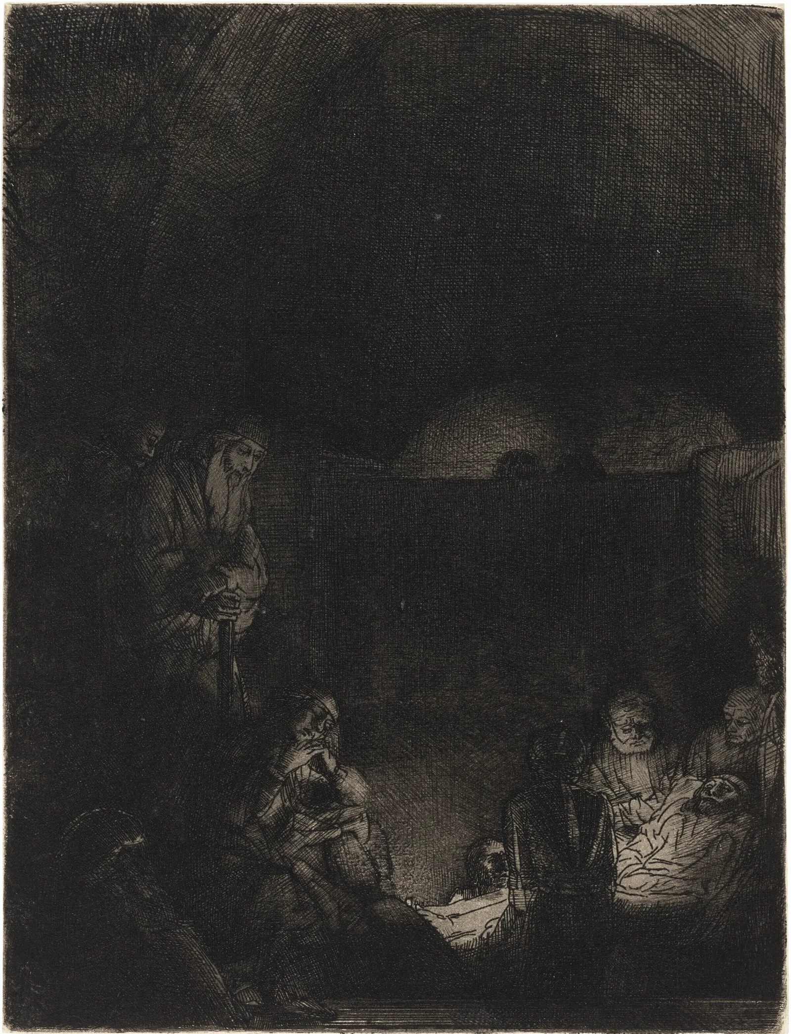 The Entombment 31 Wall Art by Rembrandt van Rijn - Canvas Print