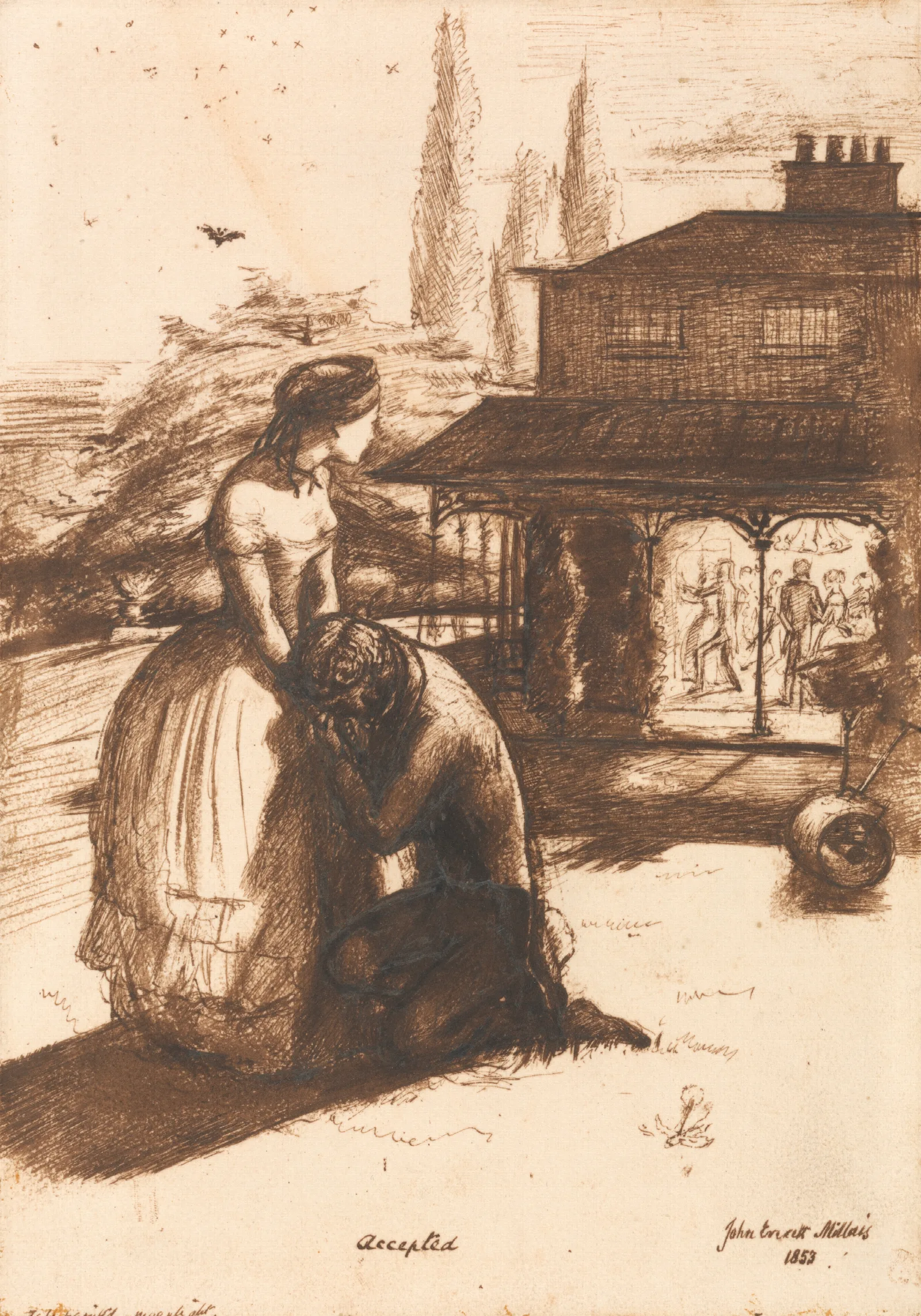 Accepted Wall Art by Sir John Everett Millais - Canvas Print