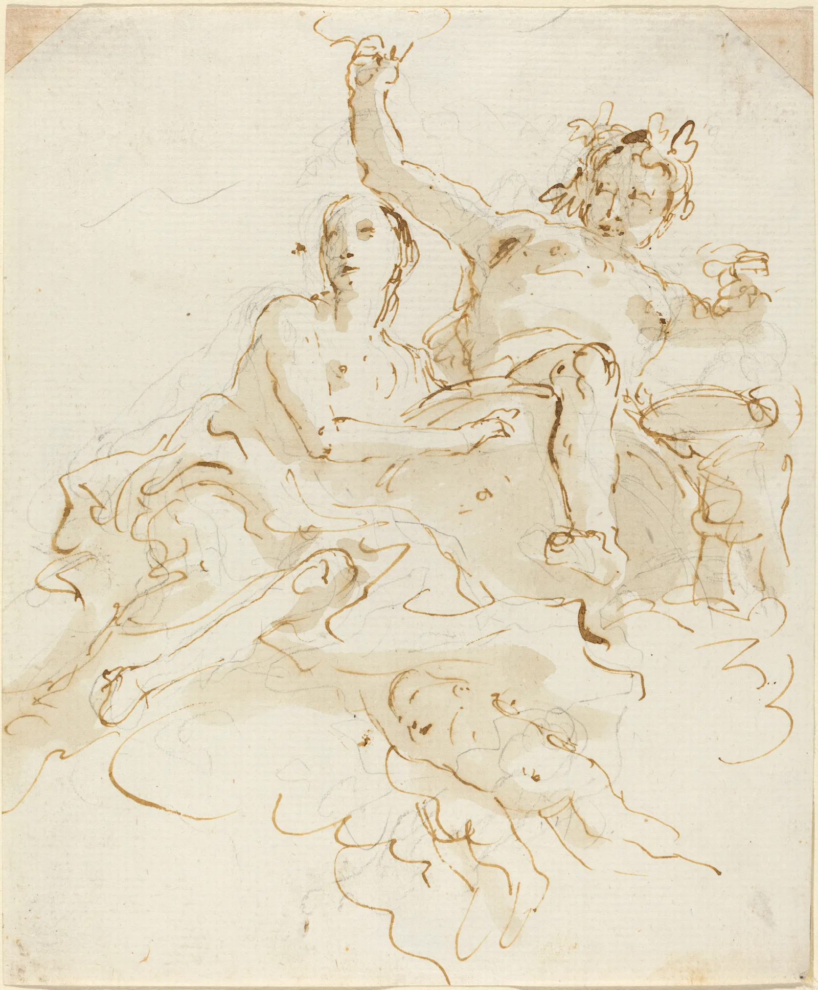 Bacchus And Ariadne 12 Wall Art by Giovanni Battista Tiepolo - Canvas Print