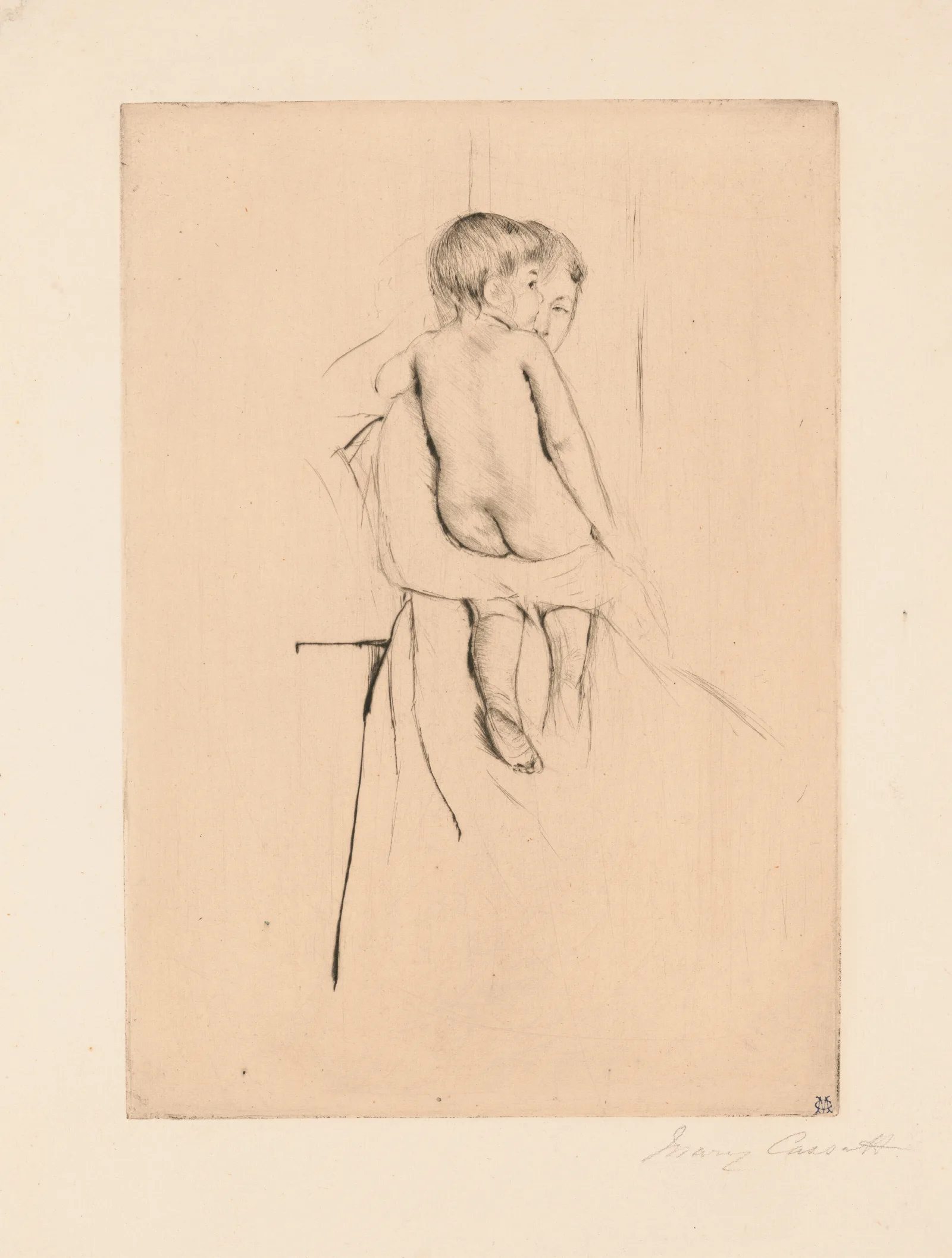 Babys Back Wall Art by Mary Cassatt - Canvas Print