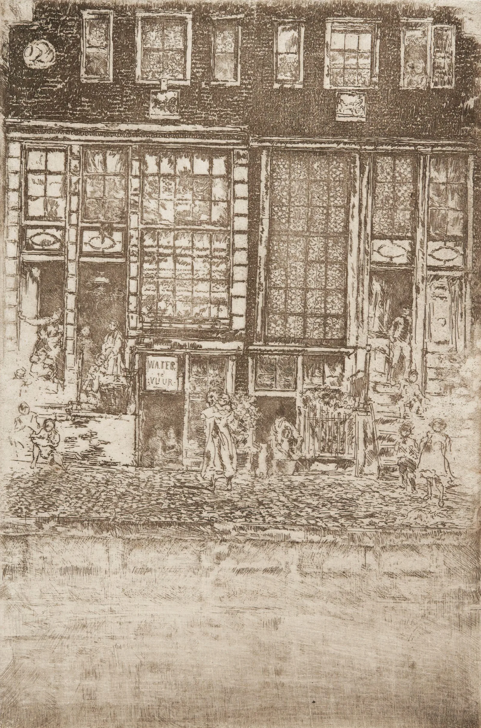 The Embroidered Curtain Wall Art by James Abbott McNeill Whistler - Canvas Print