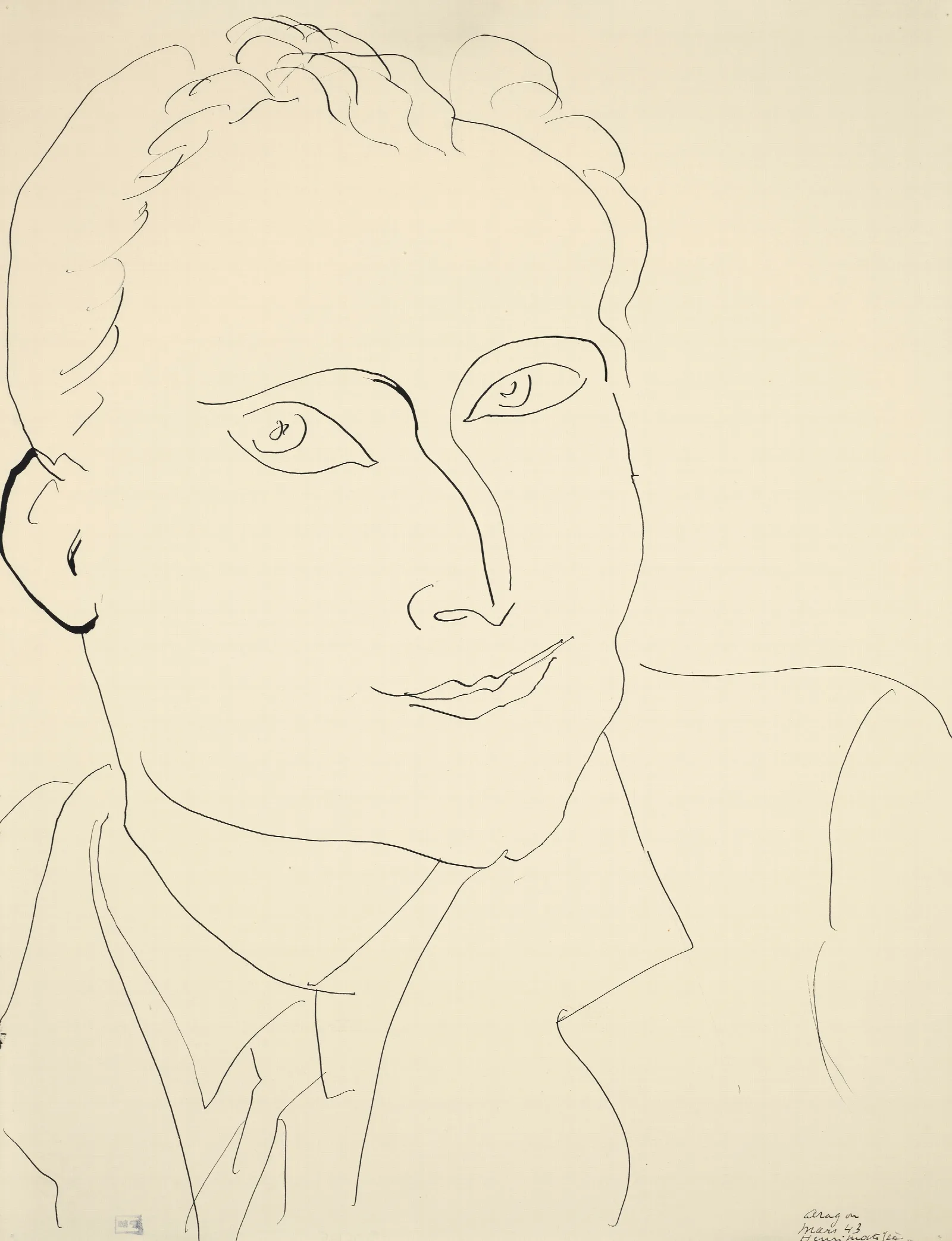 Louis Aragon Wall Art by Henri Matisse - Canvas Print