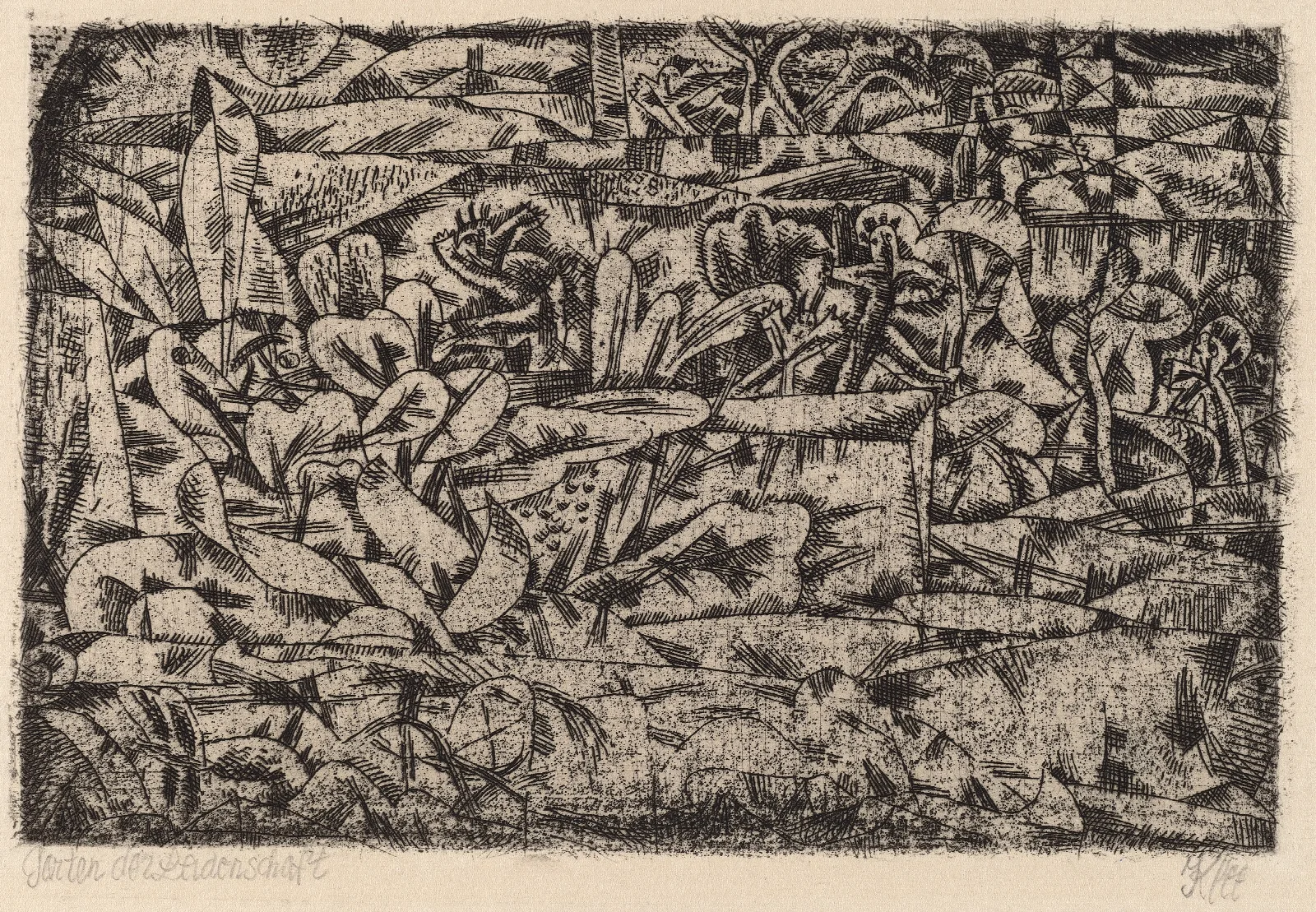 Garden Of Passion Garten Der Leidenschaft Wall Art by Paul Klee - Canvas Print