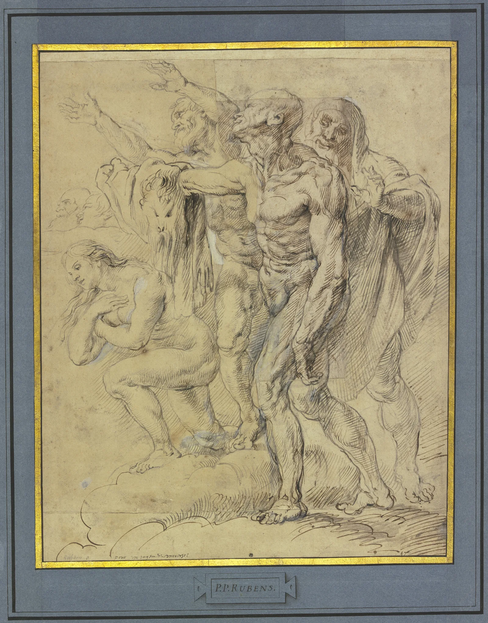 Eva Maria Magdalena Der Heilige Bartholomaus Und Ein Weiterer Fur Ein Jungstes Gericht Wall Art by Peter Paul Rubens - Canvas Print