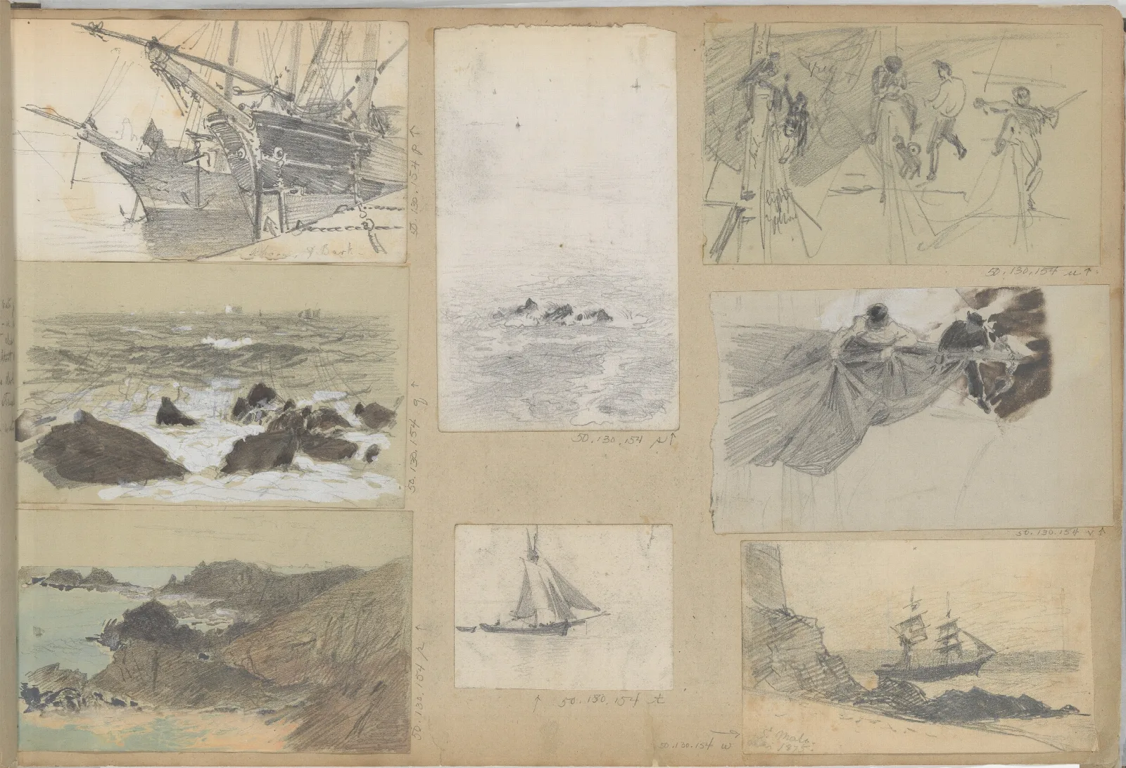 Scrapbook Wall Art by John Singer Sargent - Canvas Print