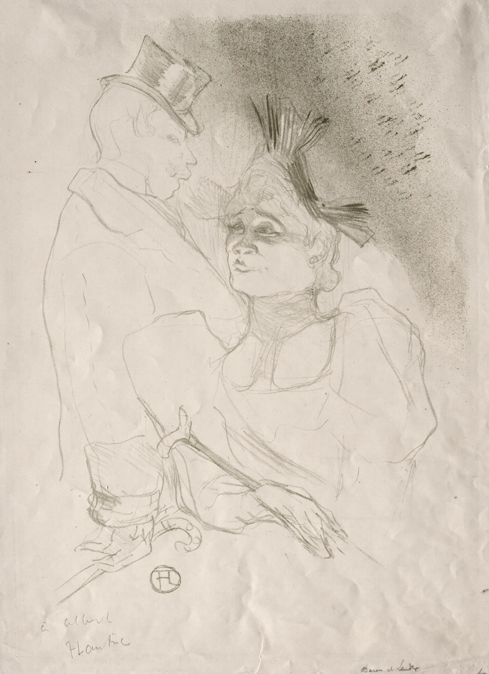 Lender And Baron Wall Art by Henri de Toulouse-Lautrec - Canvas Print