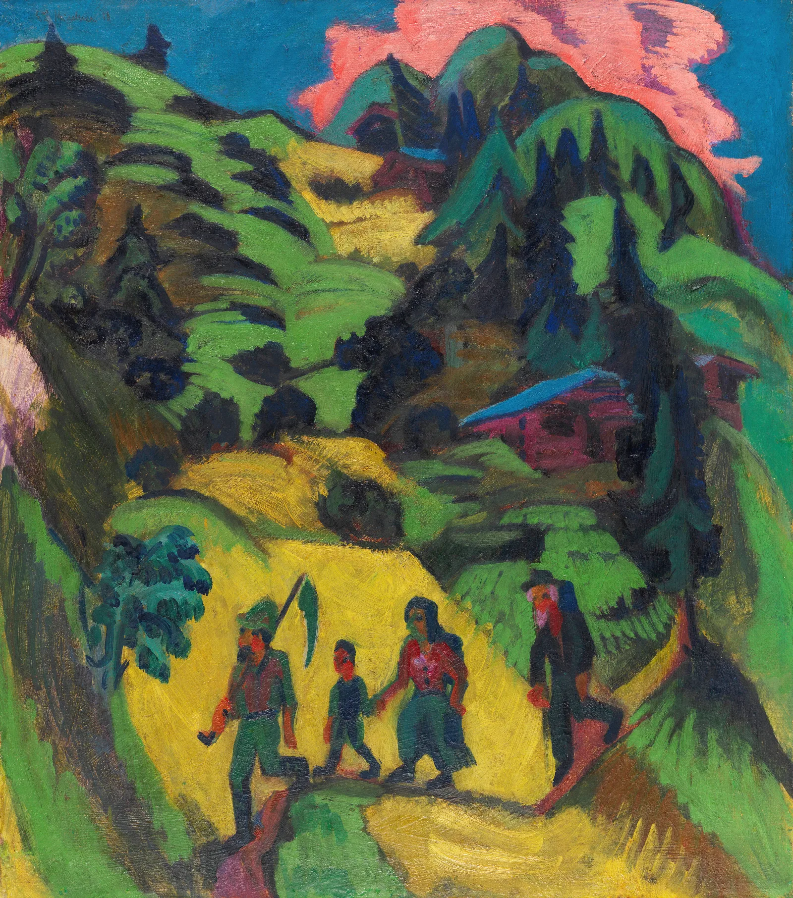 Heimkehrender Heuer Wall Art by Ernst Ludwig Kirchner - Canvas Print
