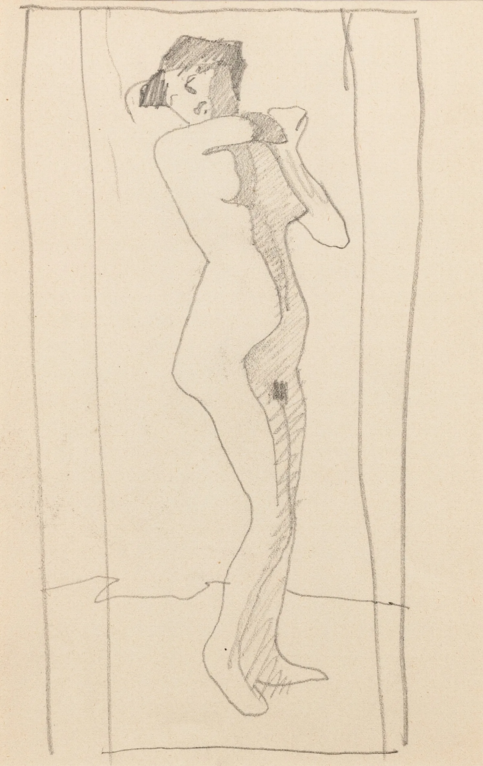 Femme Nue Debout 10 Wall Art by Amedeo Modigliani - Canvas Print