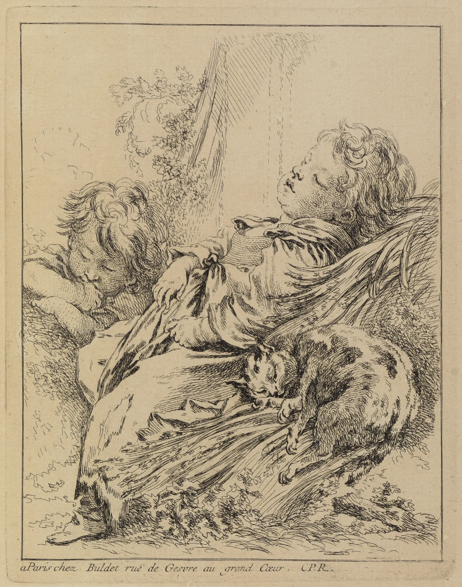 Le Sommeil 6 Wall Art by François Boucher - Canvas Print