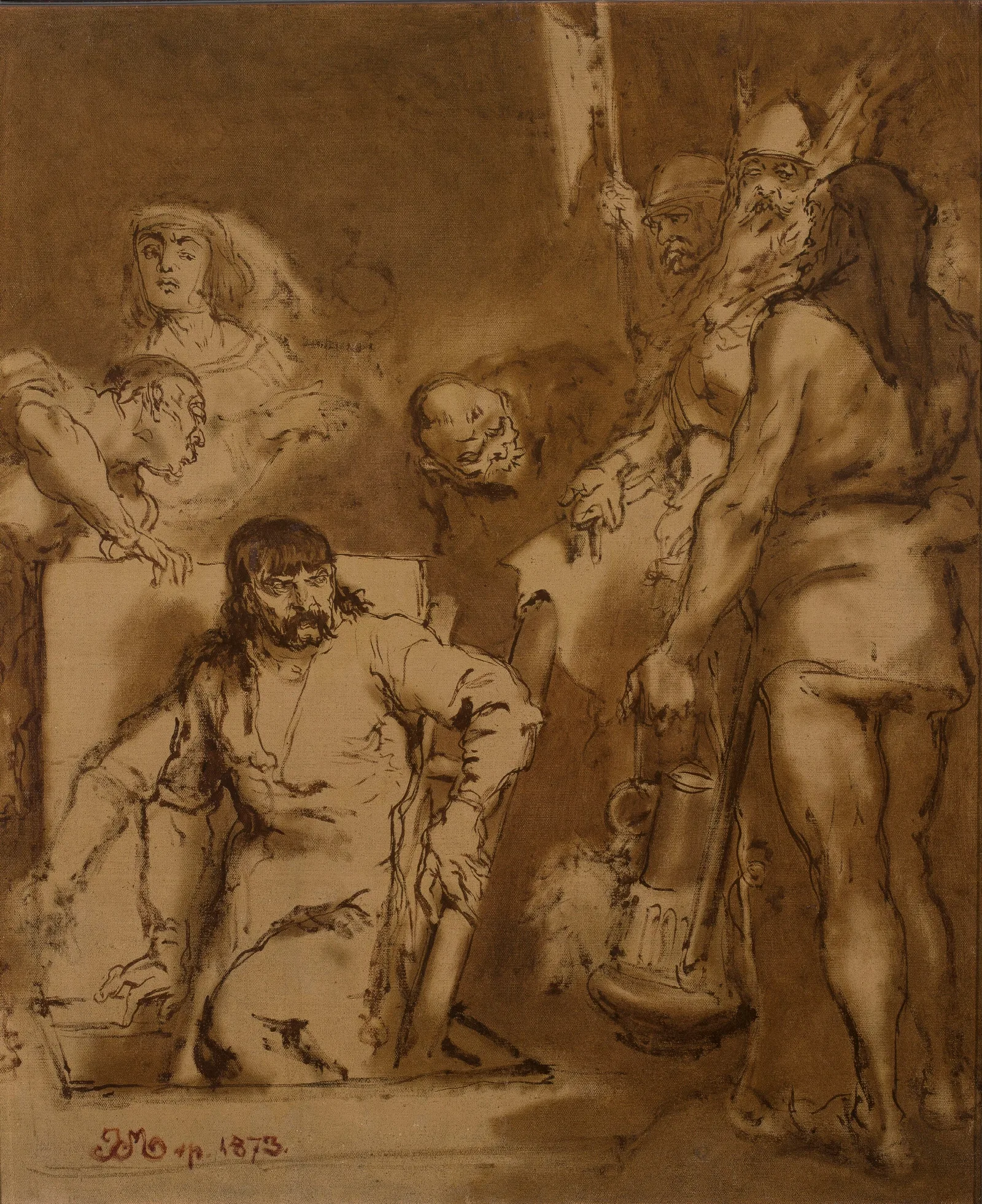 Macko Borkowic Sketch Wall Art by Jan Matejko - Canvas Print