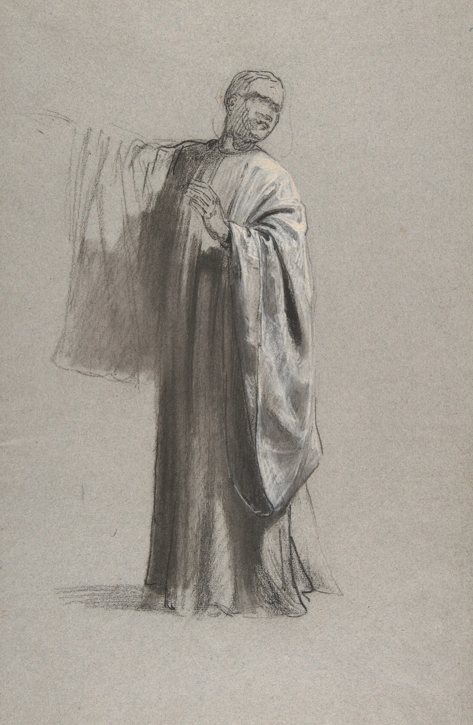 Drapery Study For A Cleric Lower Register Wall Art by Isidore Pils - Canvas Print