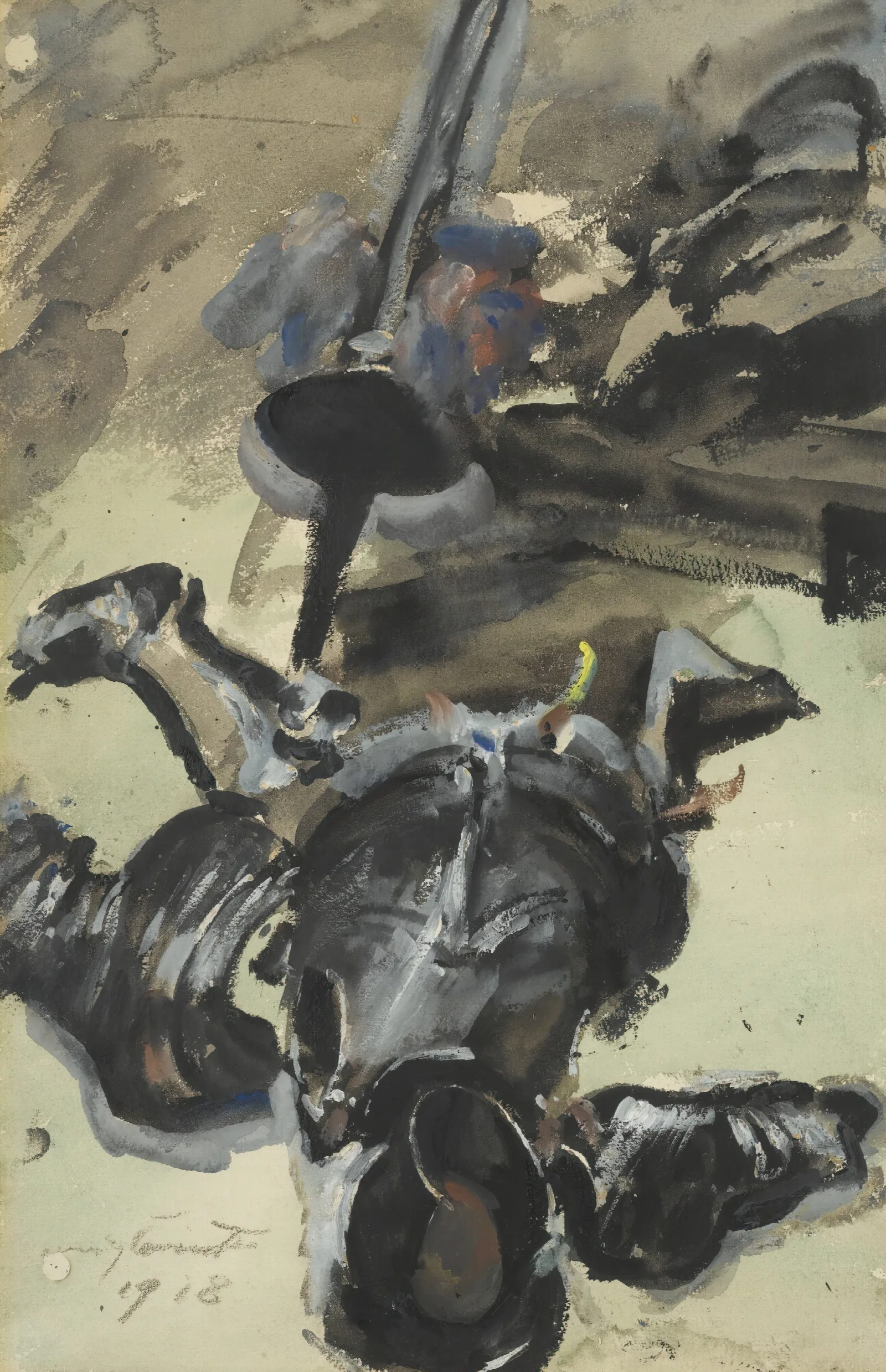 Ritterrustung Und Schwert Suit Of Armour And Sword Wall Art by Lovis Corinth - Canvas Print