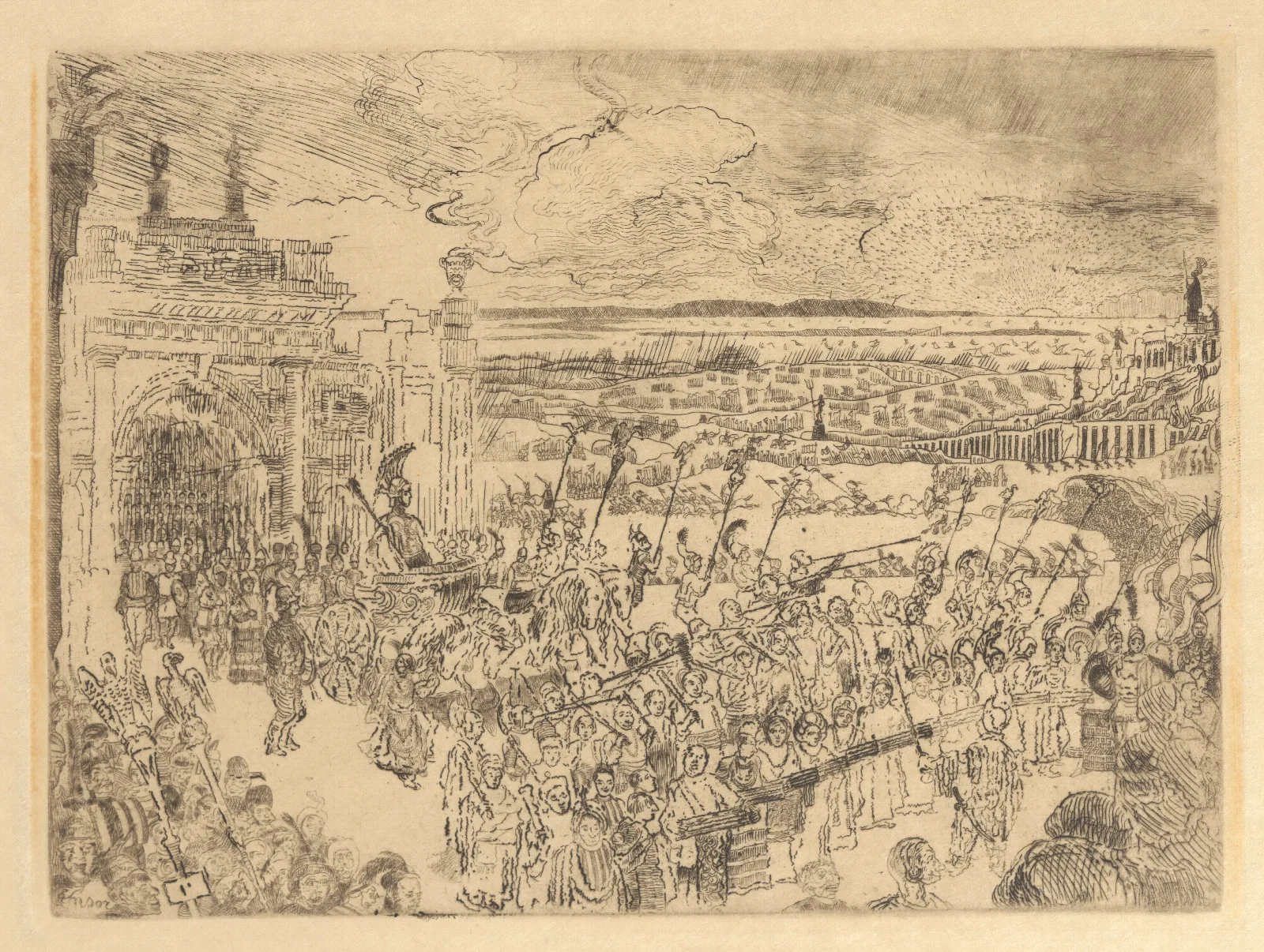 De Romeinse Zegetocht Wall Art by James Ensor - Canvas Print