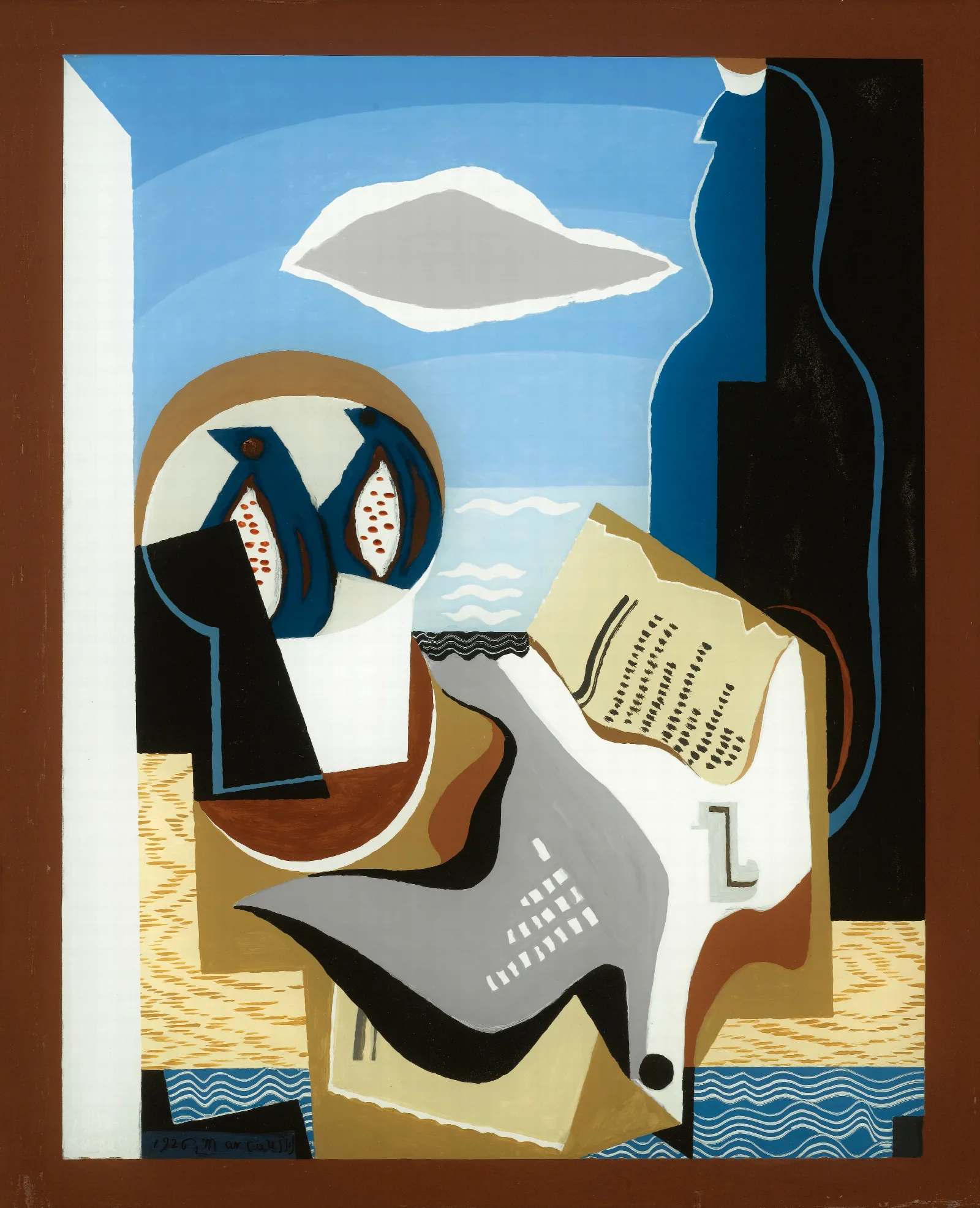 Composition A Loiseau Wall Art by Louis Marcoussis - Canvas Print
