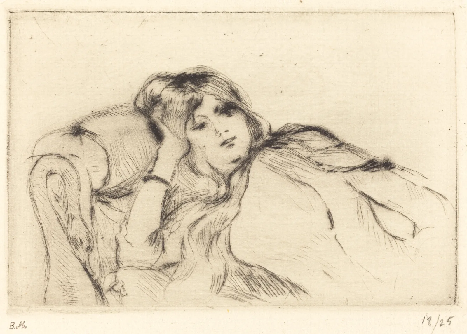 Rest 6 Wall Art by Berthe Morisot - Canvas Print
