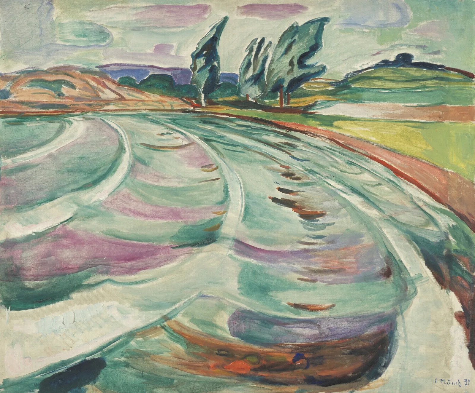 The Wave 3 Wall Art by Edvard Munch - Canvas Print