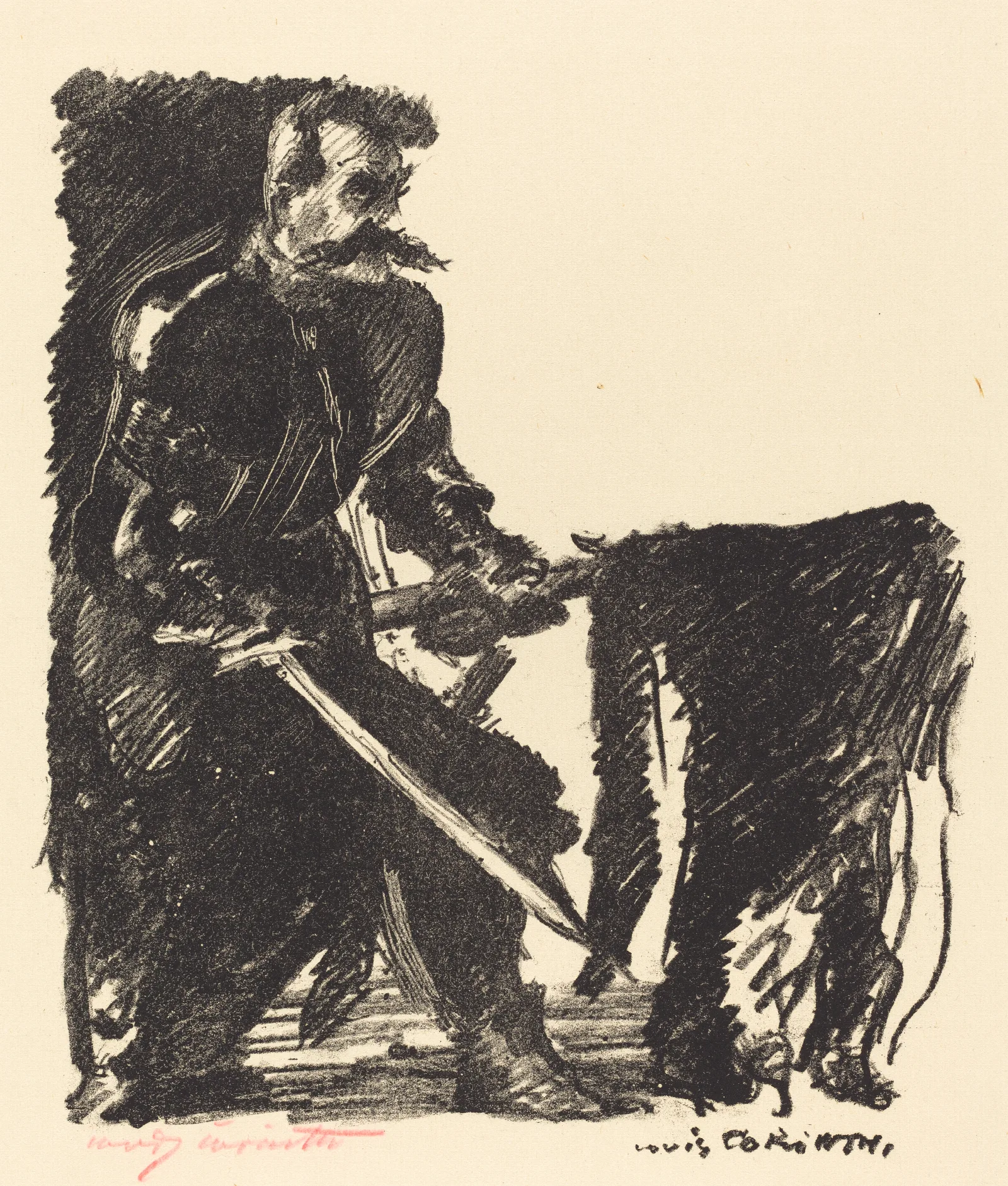 Standard Bearer Bannertrager Wall Art by Lovis Corinth - Canvas Print