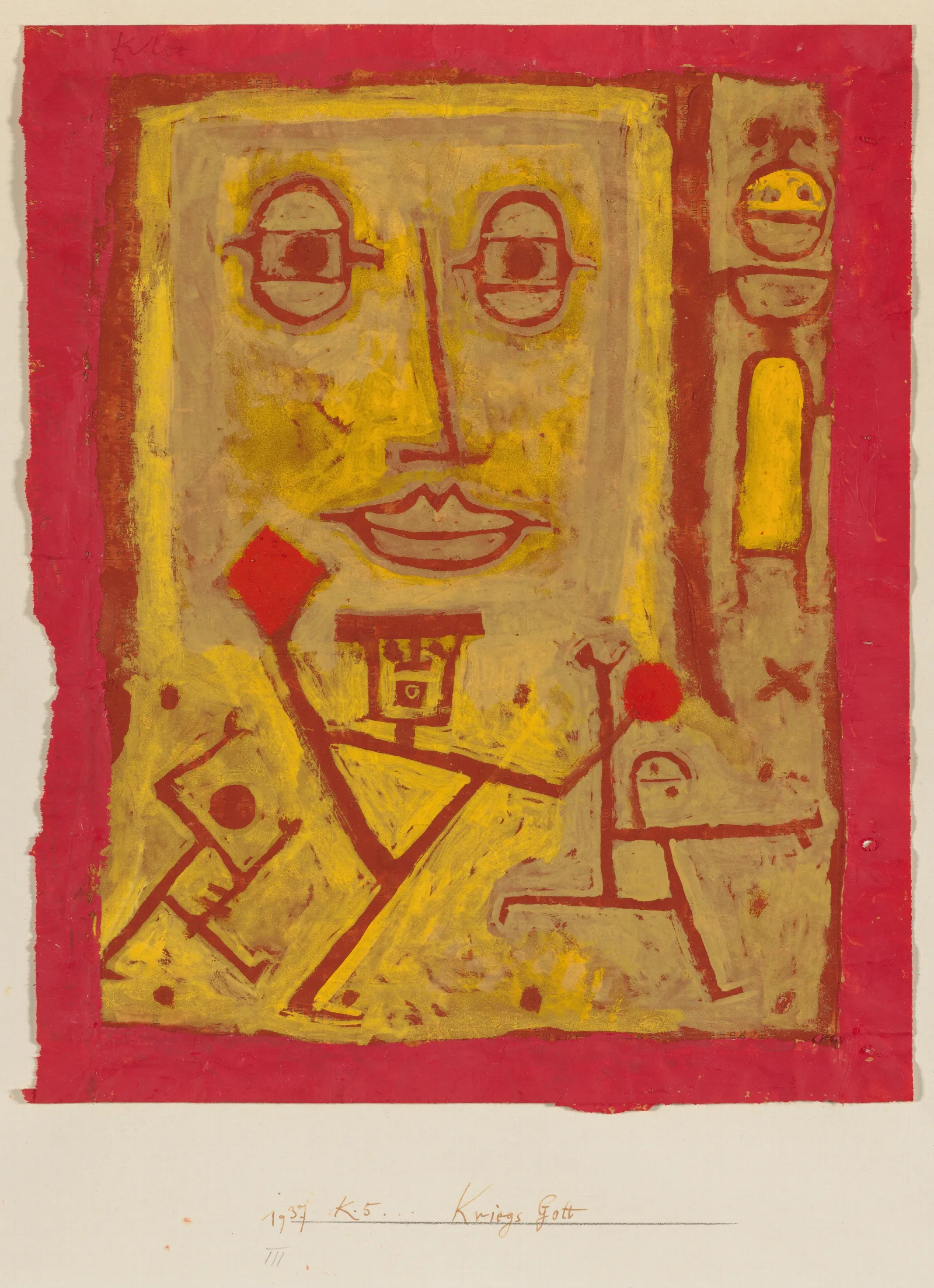 God Of War Wall Art by Paul Klee - Canvas Print