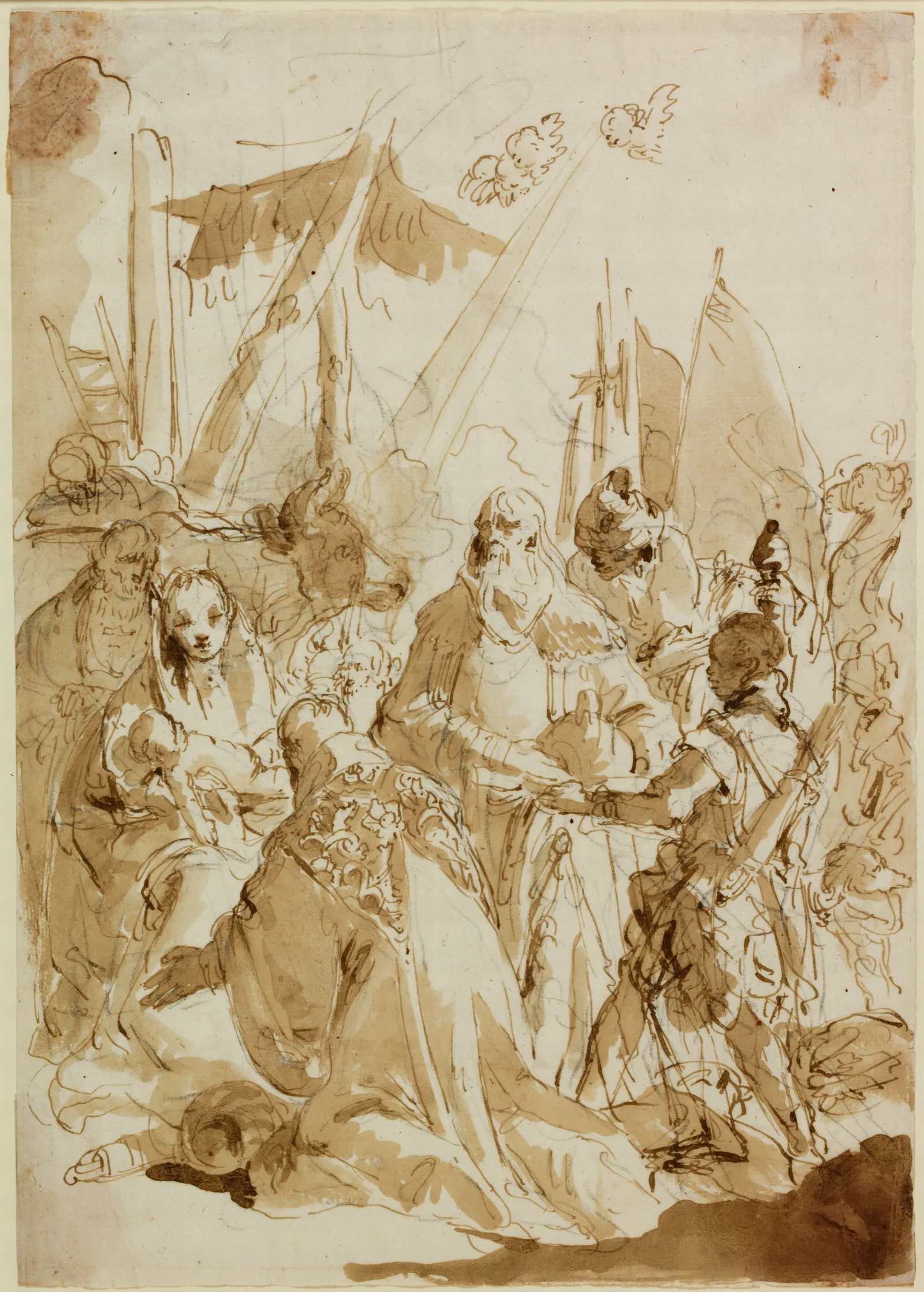 Adoration Of The Magi 47 Wall Art by Giovanni Battista Tiepolo - Canvas Print
