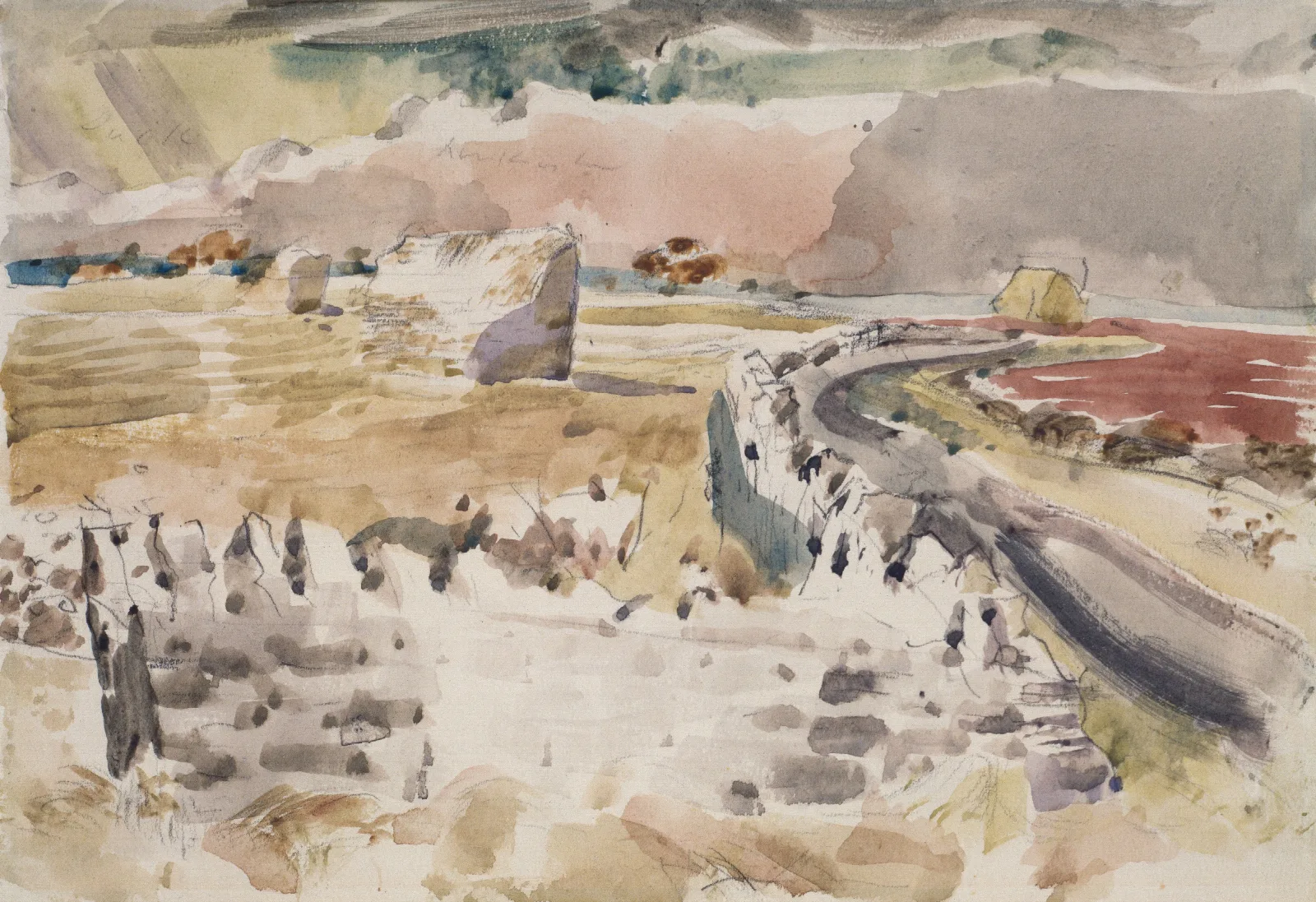 Oxfordshire Landscape Wall Art by Paul Nash - Canvas Print