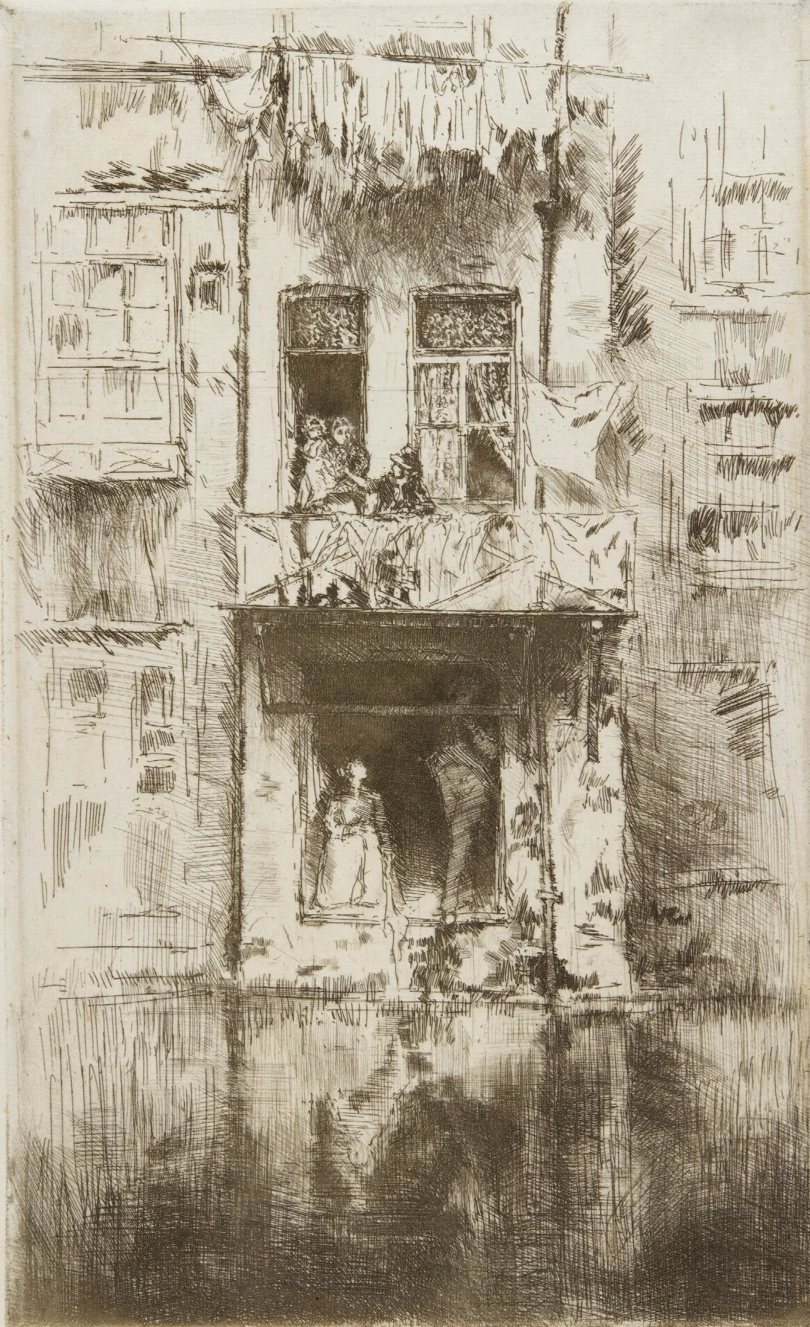 Balcony Amsterdam Wall Art by James Abbott McNeill Whistler - Canvas Print