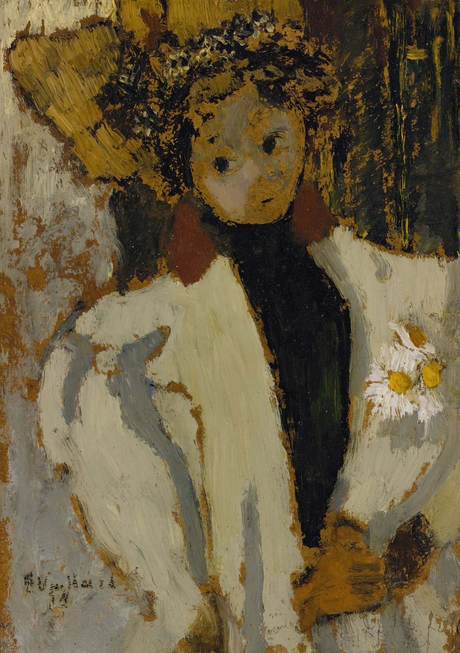 La Femme Aux Marguerites Wall Art by Édouard Vuillard - Canvas Print