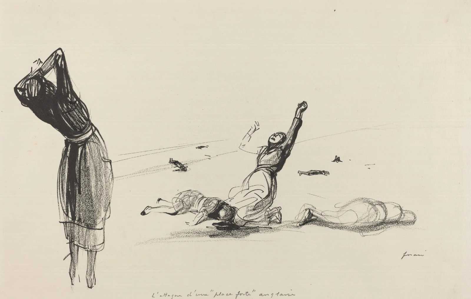 Lattaque Dune Place Forte Anglaise Wall Art by Jean-Louis Forain - Canvas Print