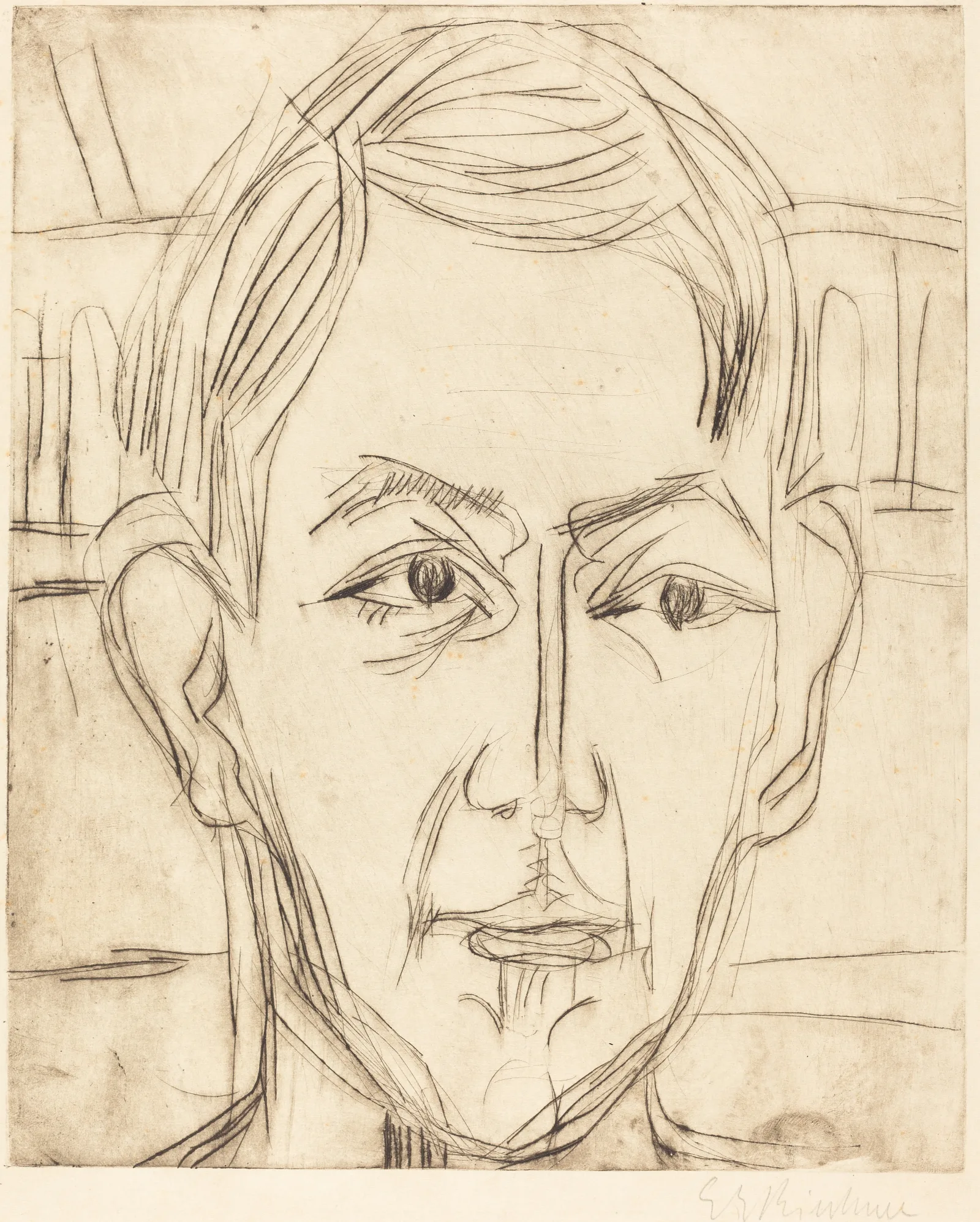 Dr Hans Butow Wall Art by Ernst Ludwig Kirchner - Canvas Print