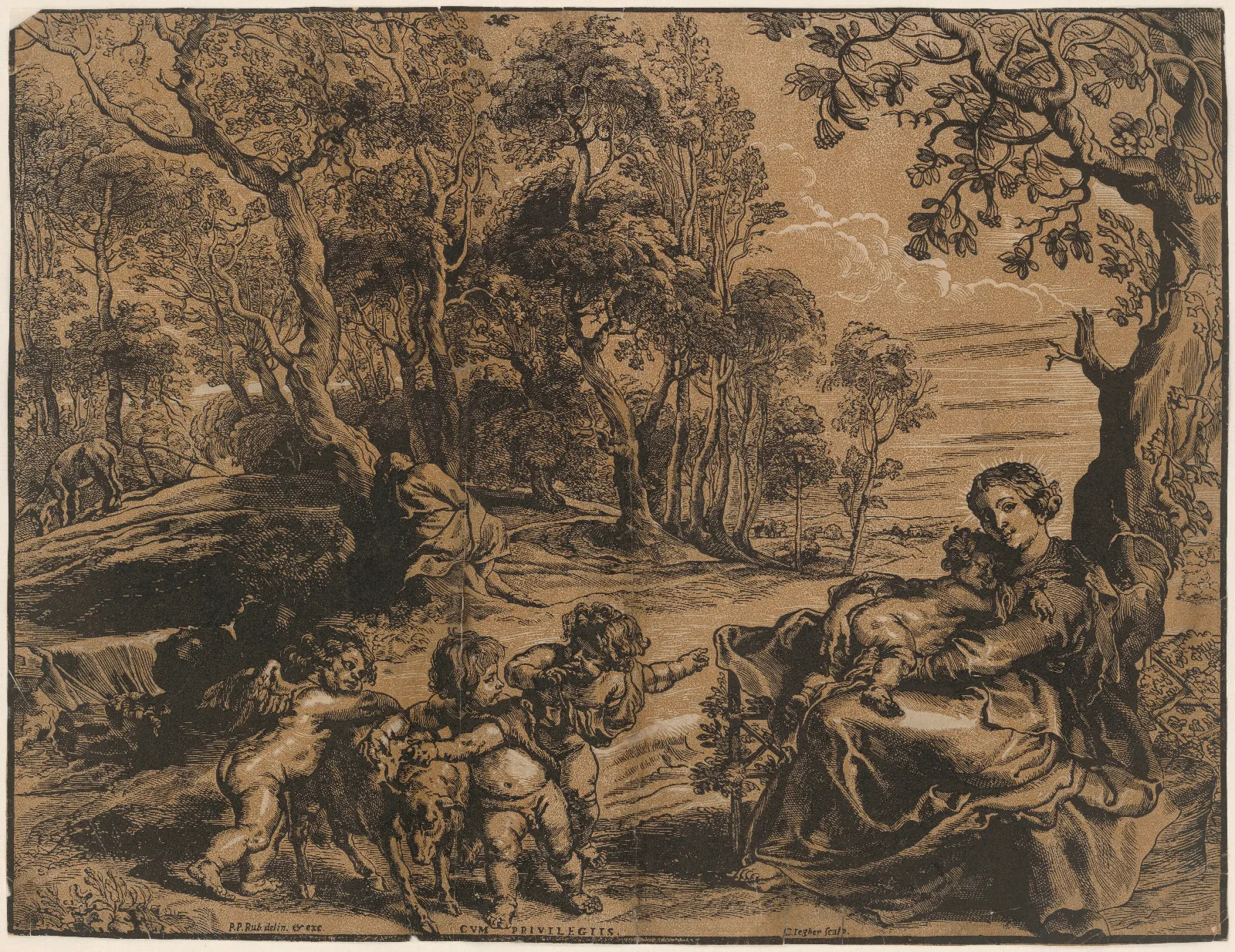 Rest On The Flight Into Egypt 24 Wall Art by Peter Paul Rubens - Canvas Print