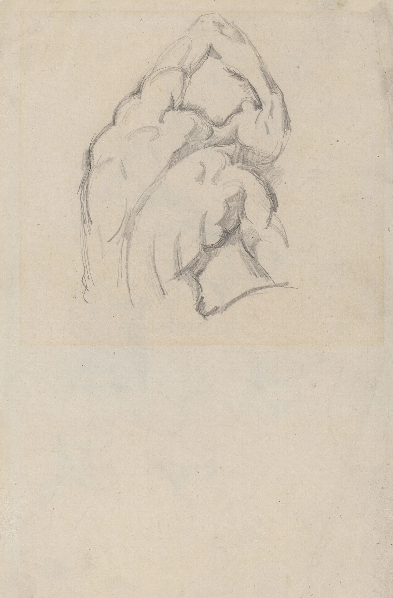 Study Of The Ecorche Recto Wall Art by Paul Cézanne - Canvas Print