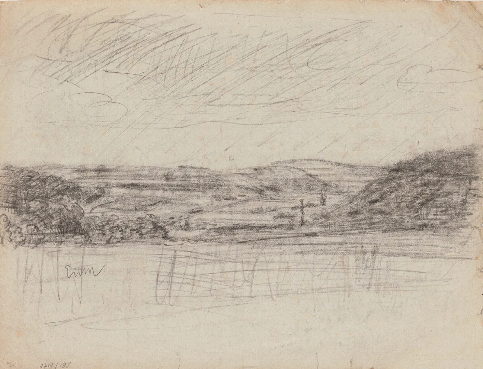 Landscape With A Cross Wall Art by James Ensor - Canvas Print