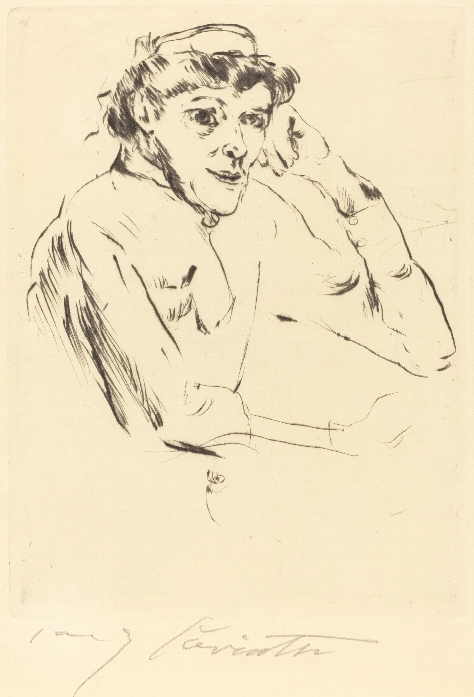 Nurse Pflegerin Wall Art by Lovis Corinth - Canvas Print