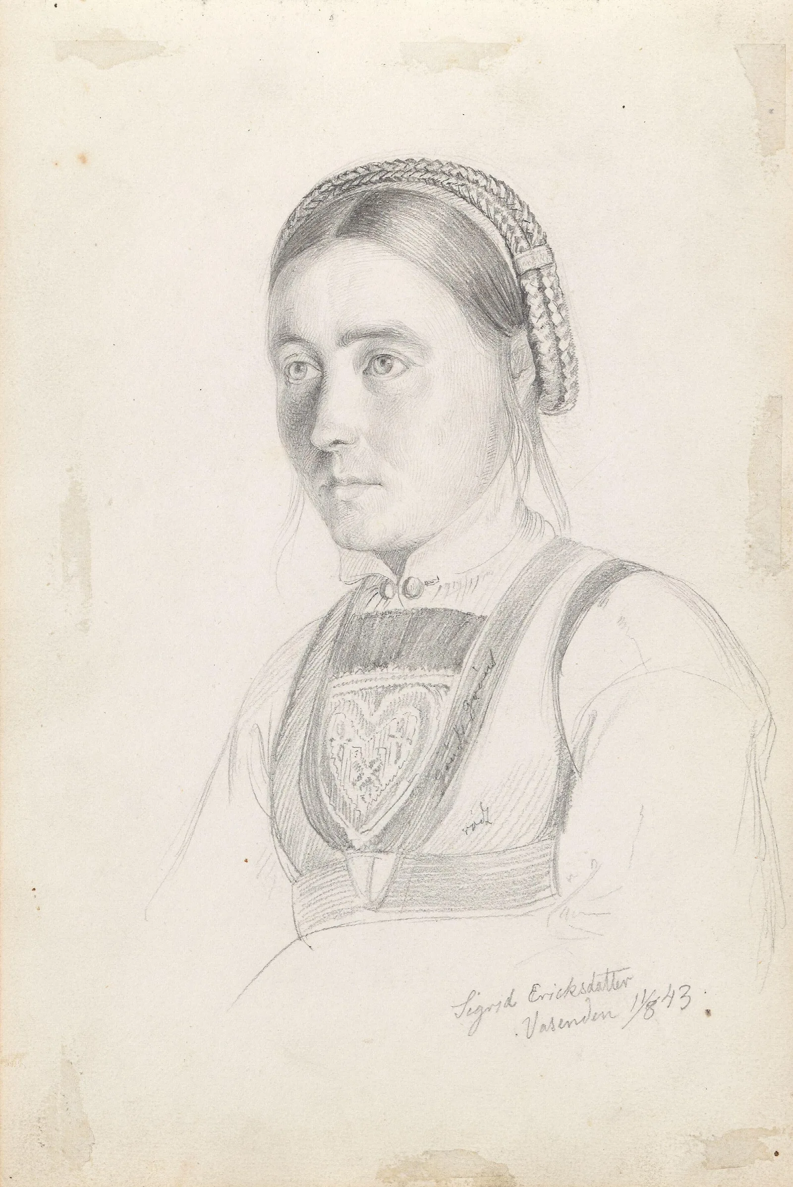 Sigrid Eriksdatter Vassenden Wall Art by Adolph Tidemand - Canvas Print