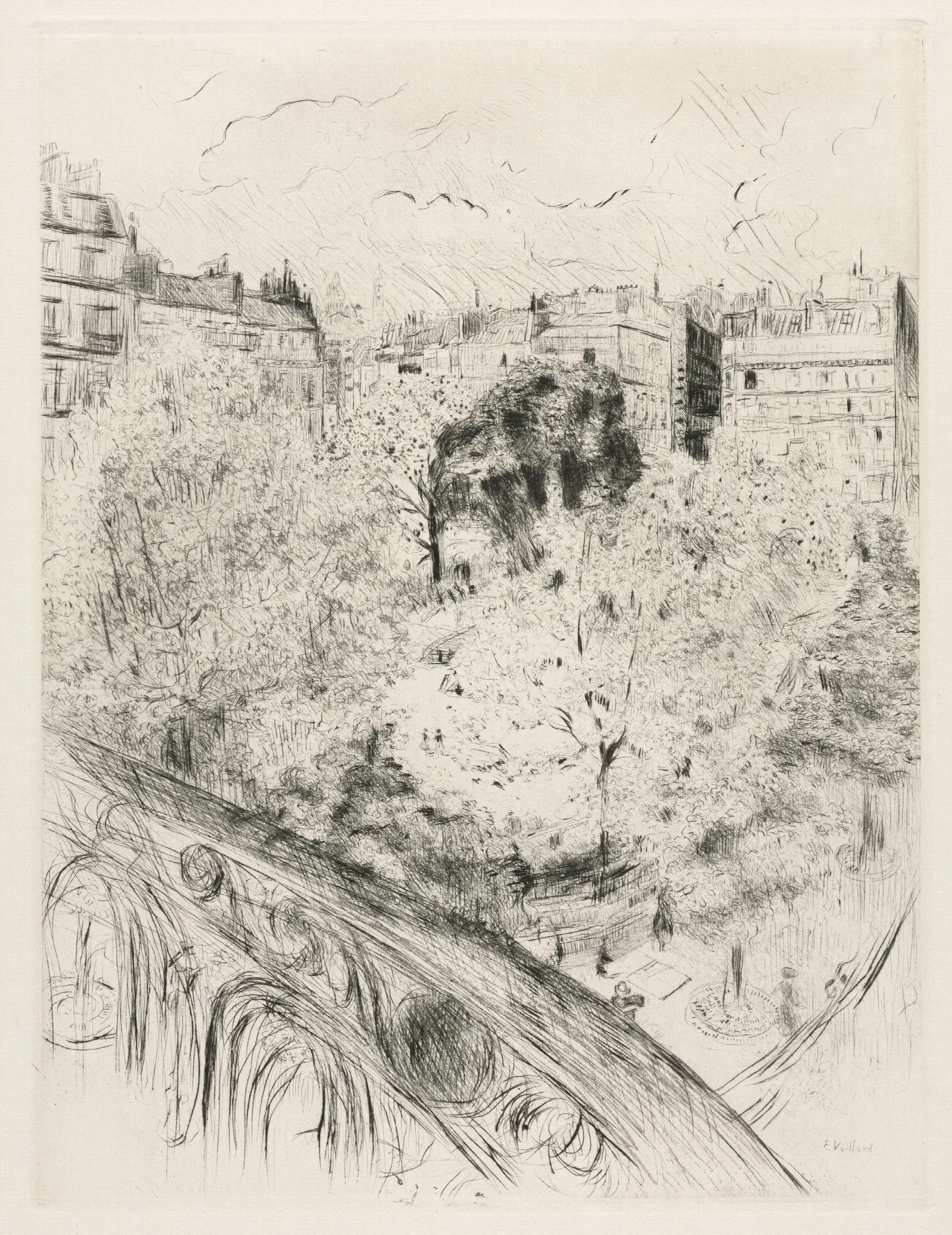Square Vintimille Wall Art by Édouard Vuillard - Canvas Print