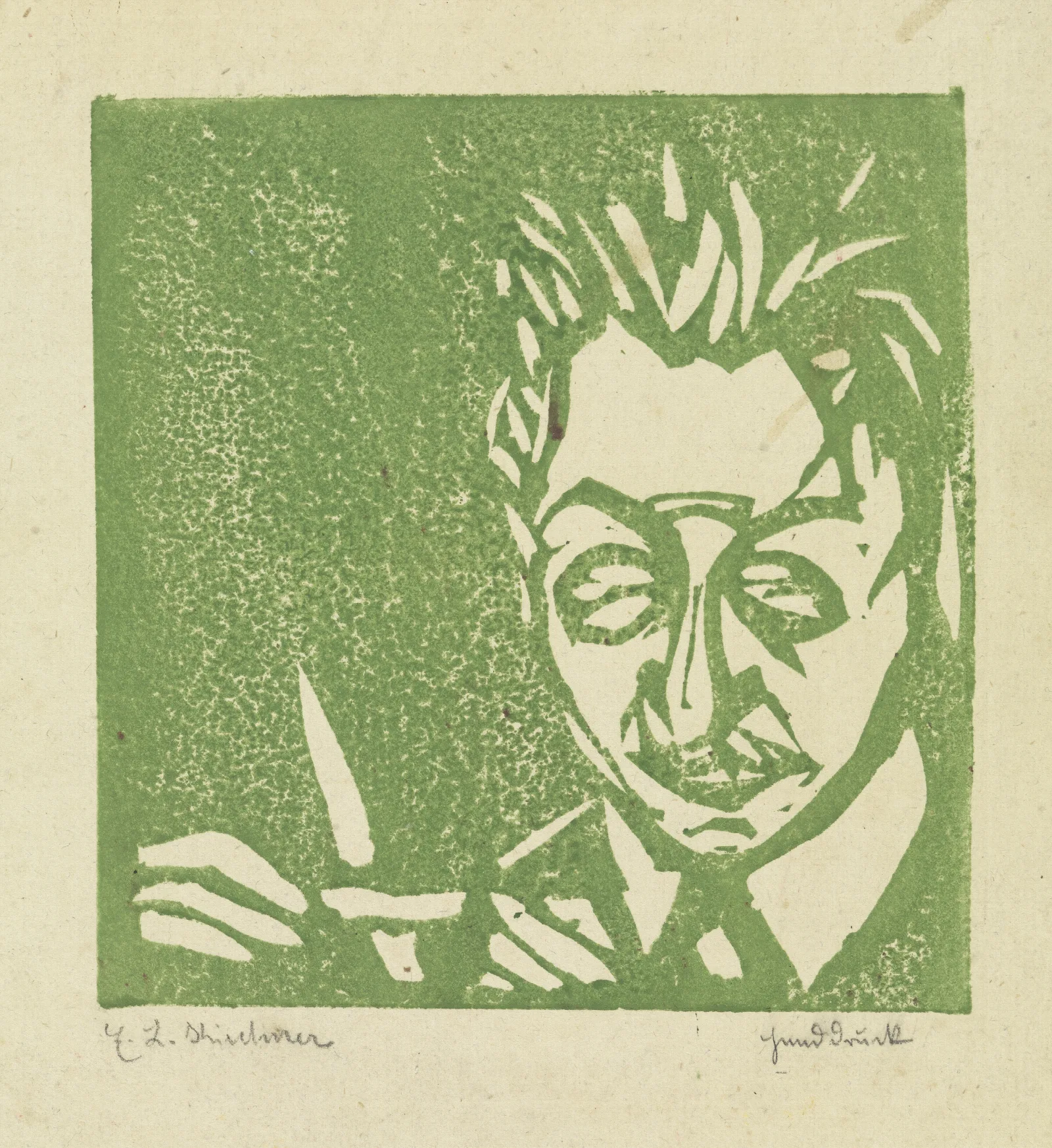 Glasblaser Walter Kirchner Wall Art by Ernst Ludwig Kirchner - Canvas Print