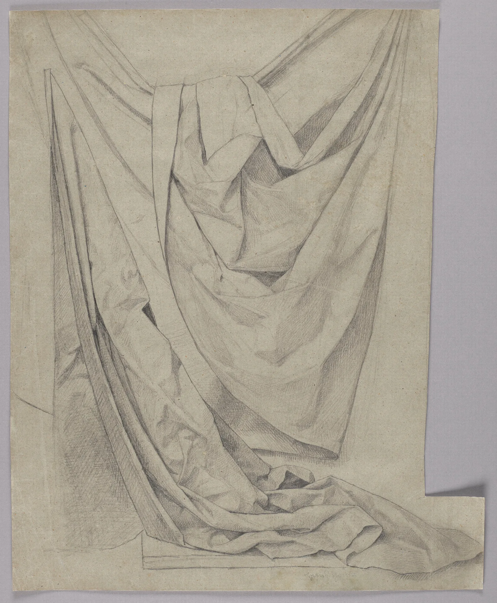 Study Of Drapes Wall Art by Hans Thoma - Canvas Print