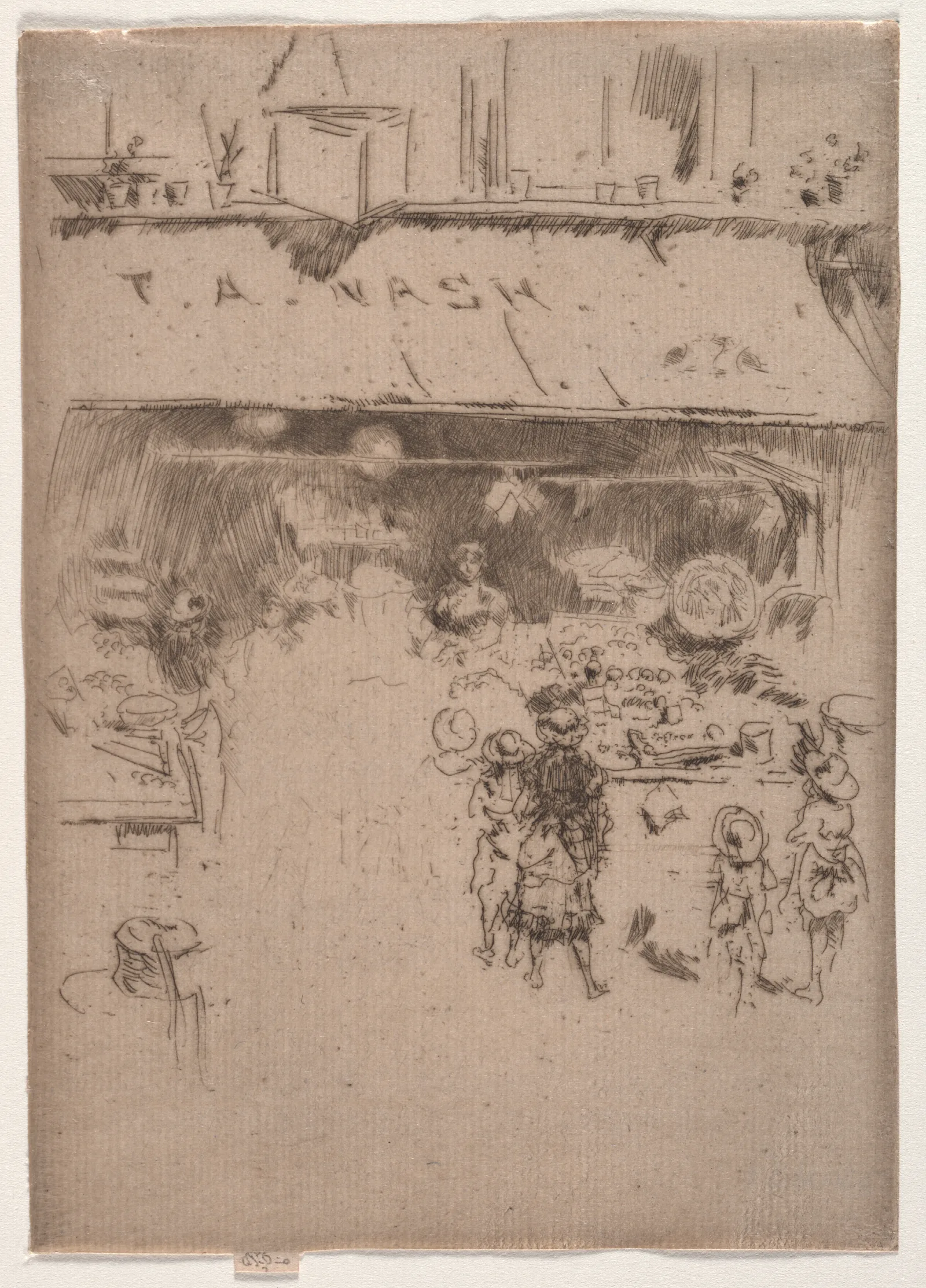 Nashs Fruit Shop Wall Art by James Abbott McNeill Whistler - Canvas Print