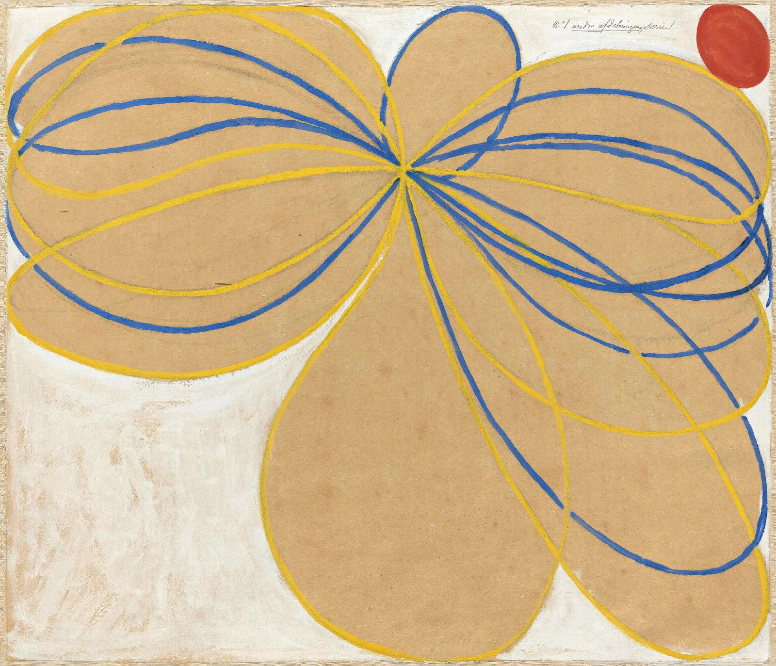 The Seven Pointed Star No 1 Wall Art by Hilma af Klint - Canvas Print