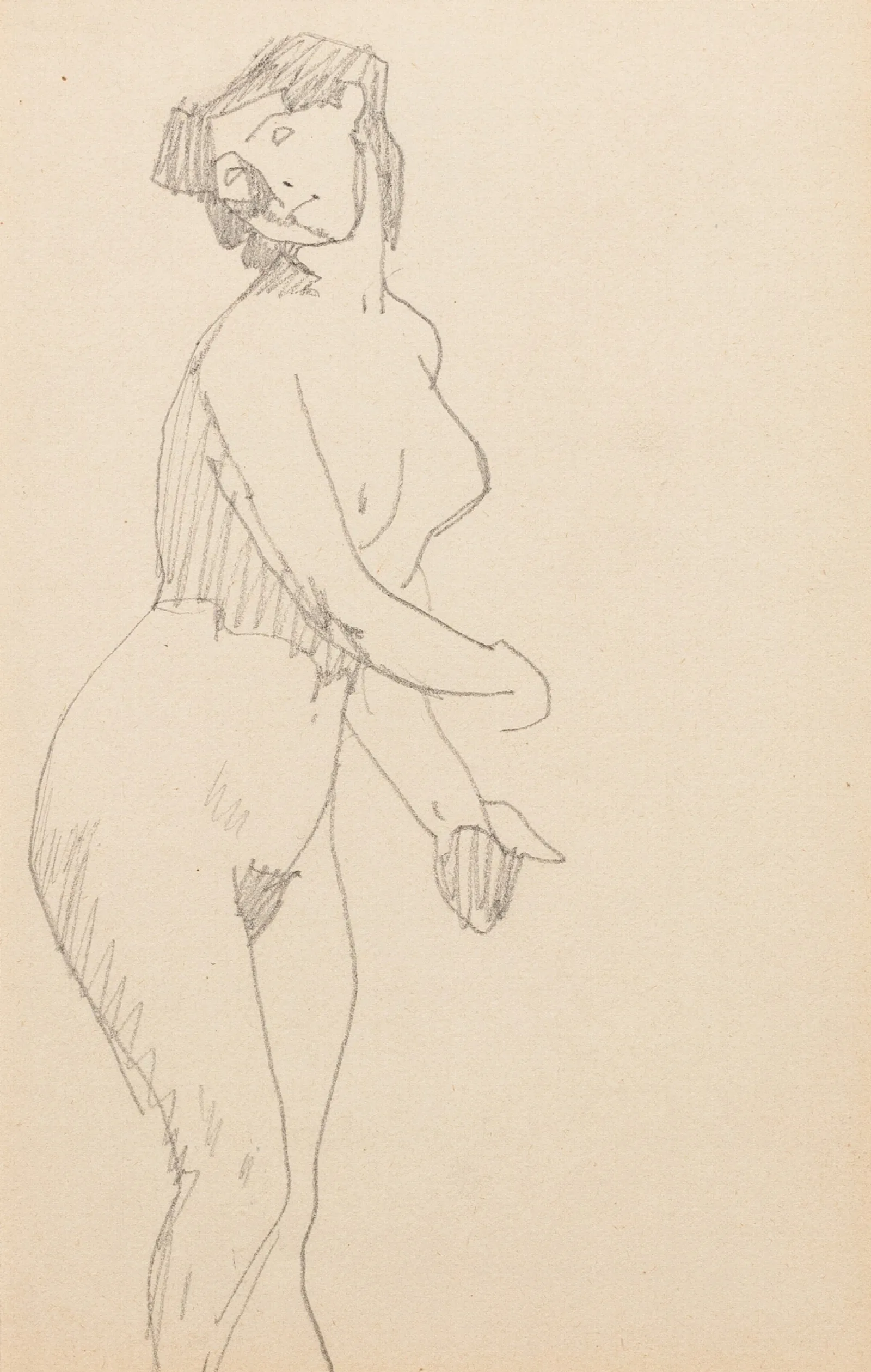 Femme Nue Debout 5 Wall Art by Amedeo Modigliani - Canvas Print