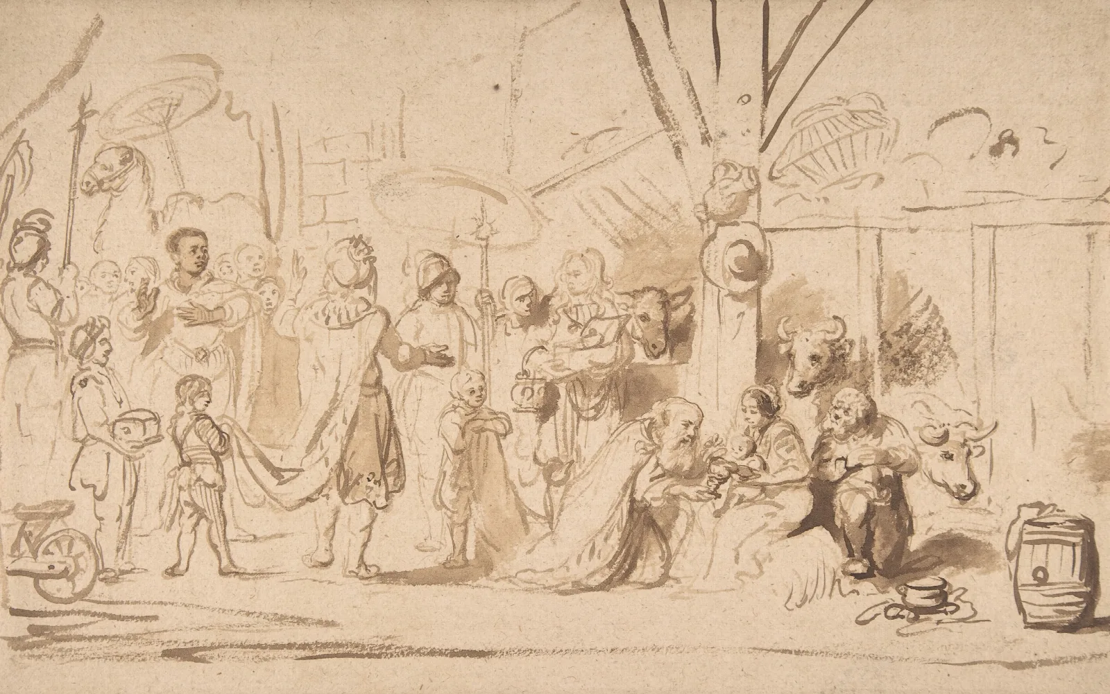 The Adoration Of The Magi 59 Wall Art by Nicolaes Maes - Canvas Print
