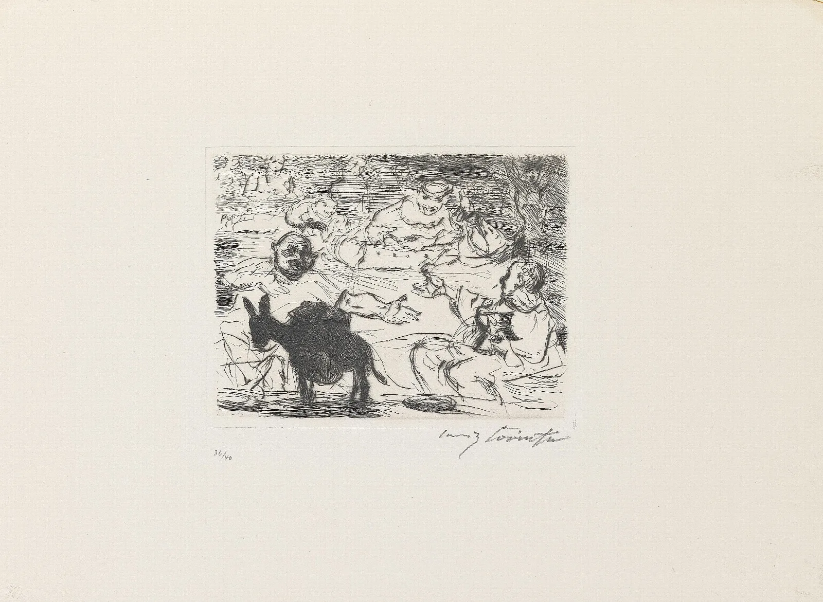 Gastmahl Des Trimalchio 09 Wall Art by Lovis Corinth - Canvas Print