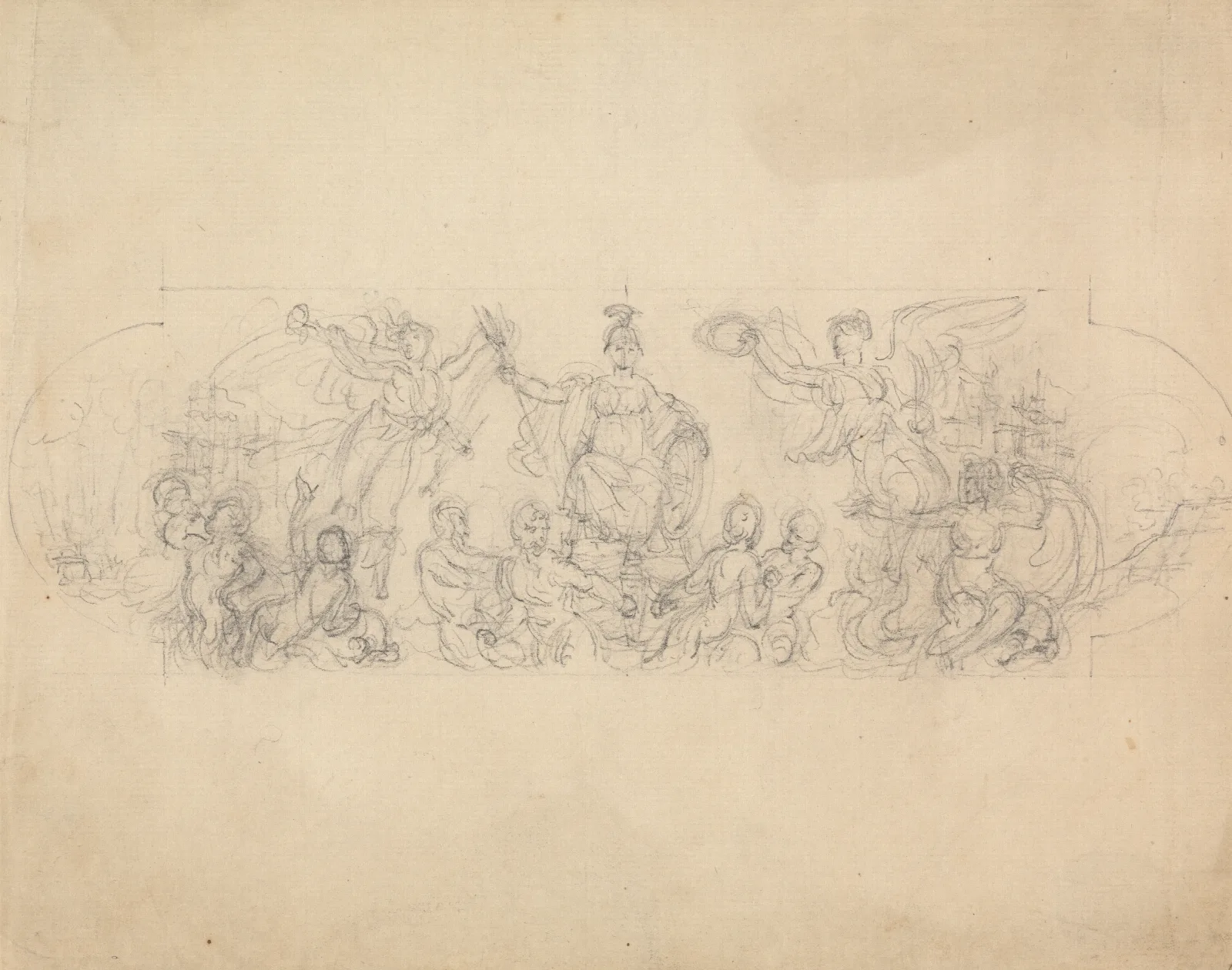 Allegorical Sketch Of Victory Wall Art by Robert Smirke - Canvas Print