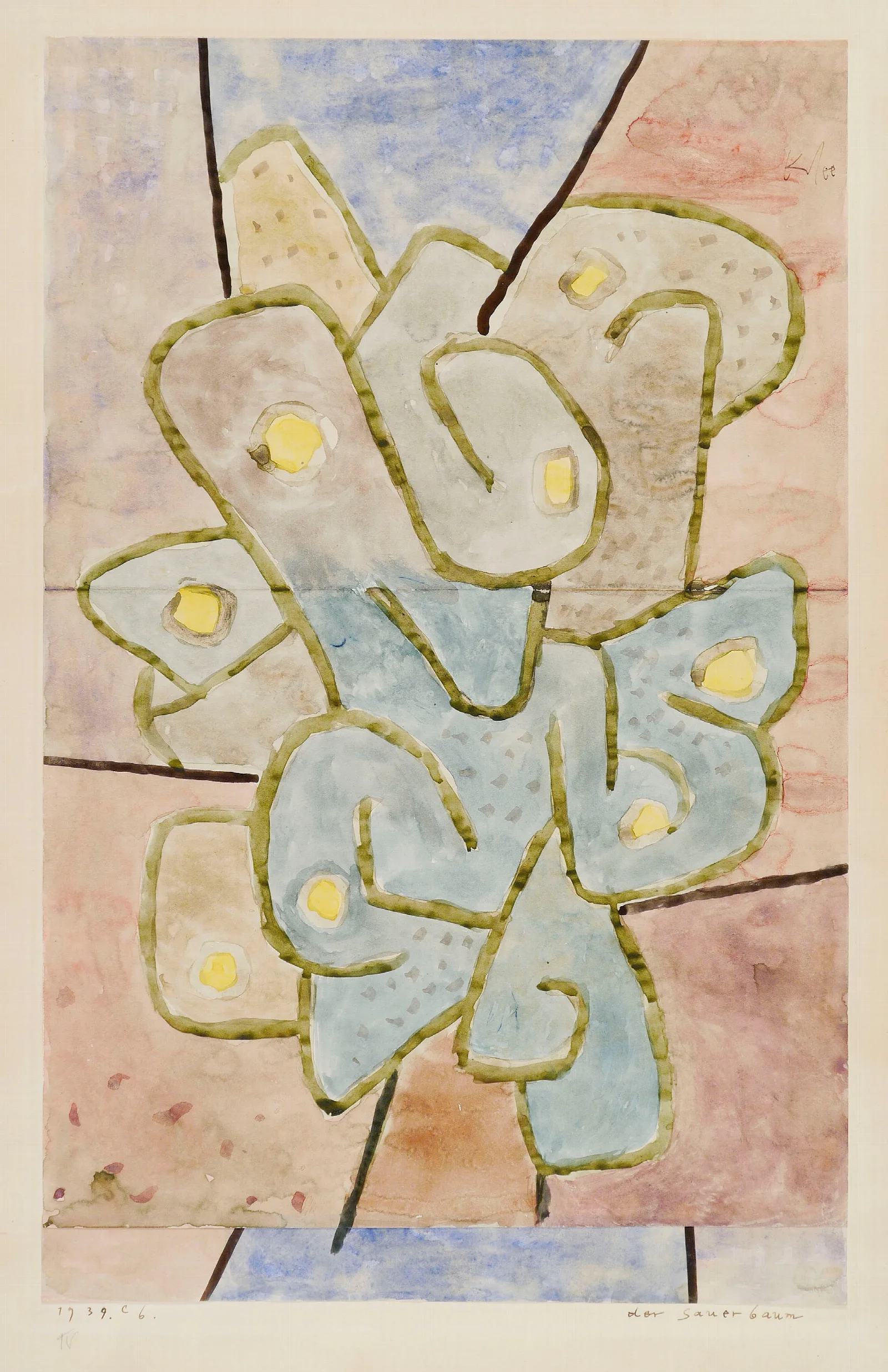 Der Sauerbaum Wall Art by Paul Klee - Canvas Print