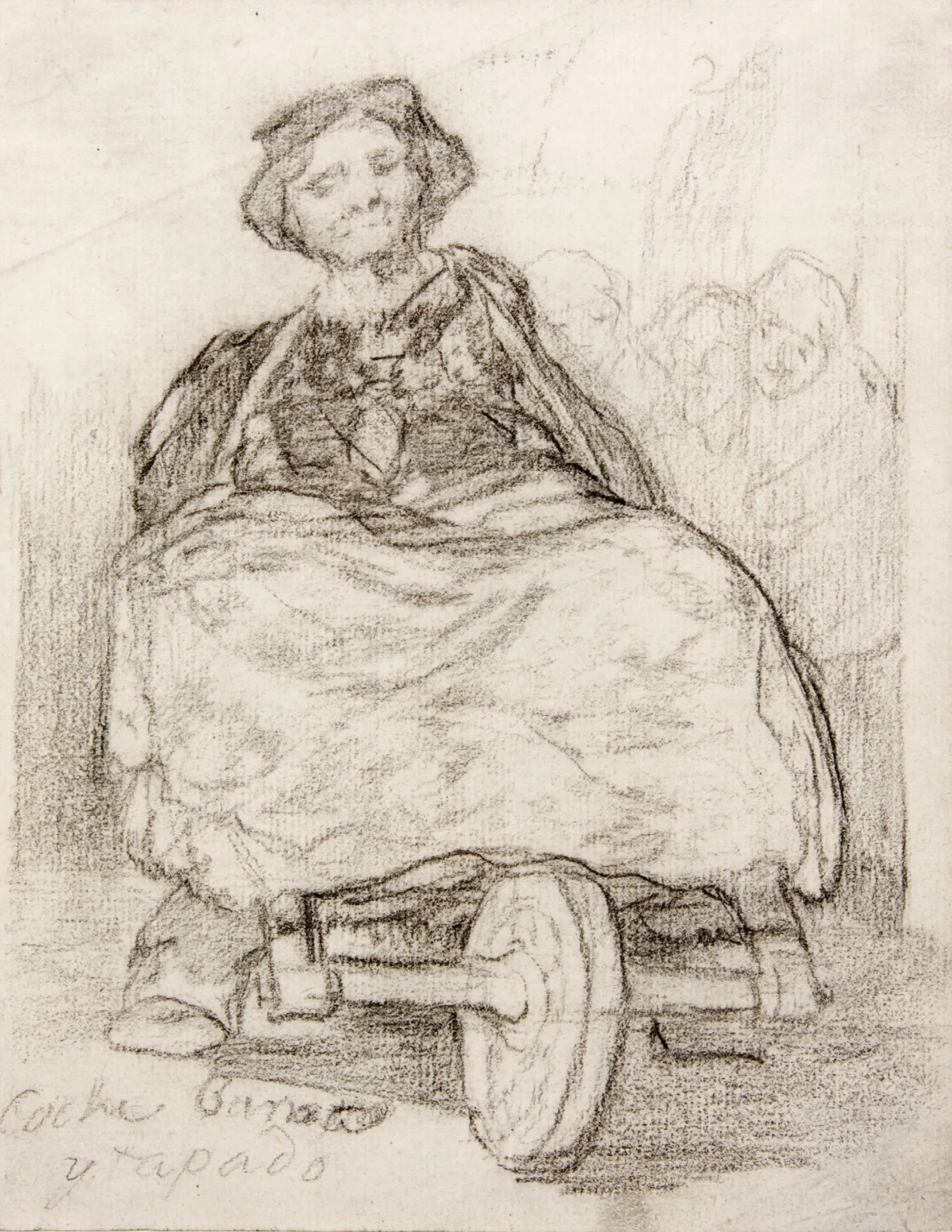 Cheap Covered Coach Wall Art by Francisco de Goya - Canvas Print