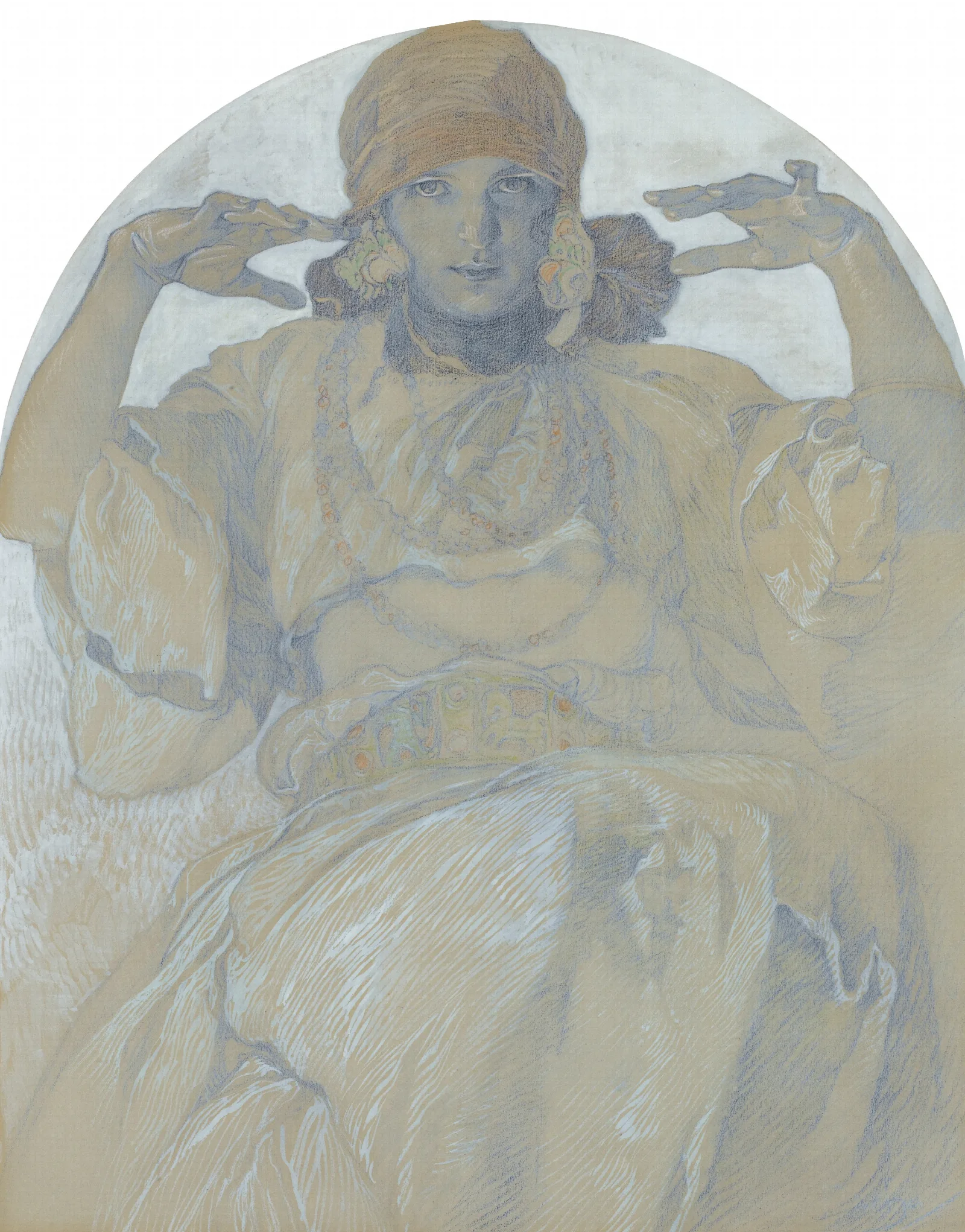 Jaroslava Mucha Wall Art by Alphonse Mucha - Canvas Print