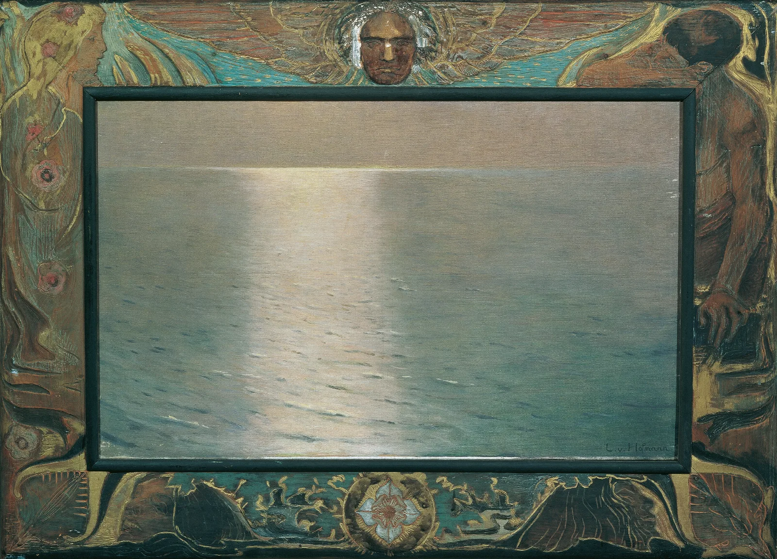 Largo Sonnenuntergang Wall Art by Ludwig von Hofmann - Canvas Print